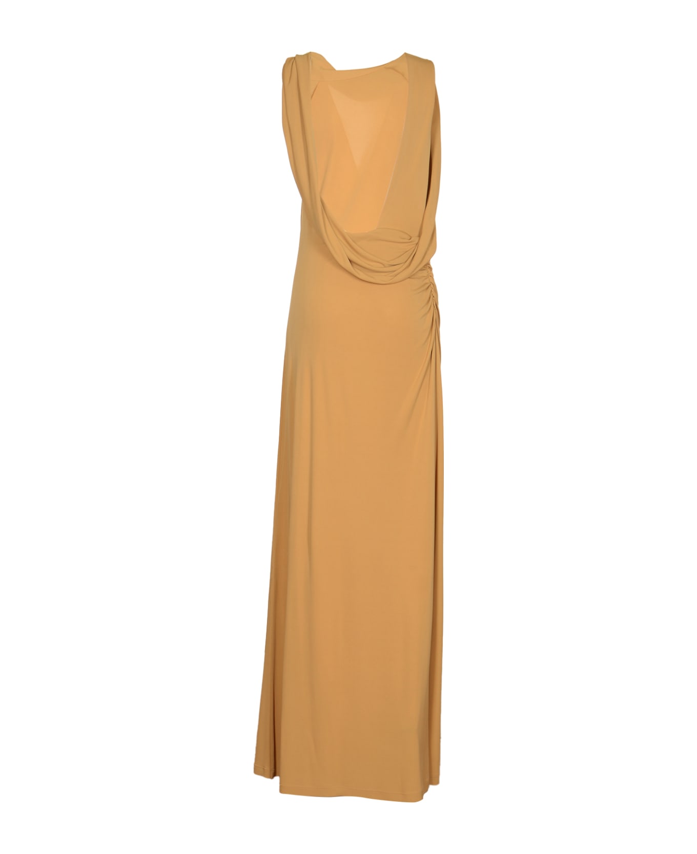 Alberta Ferretti Sleeveless Long-length Dress - Beige
