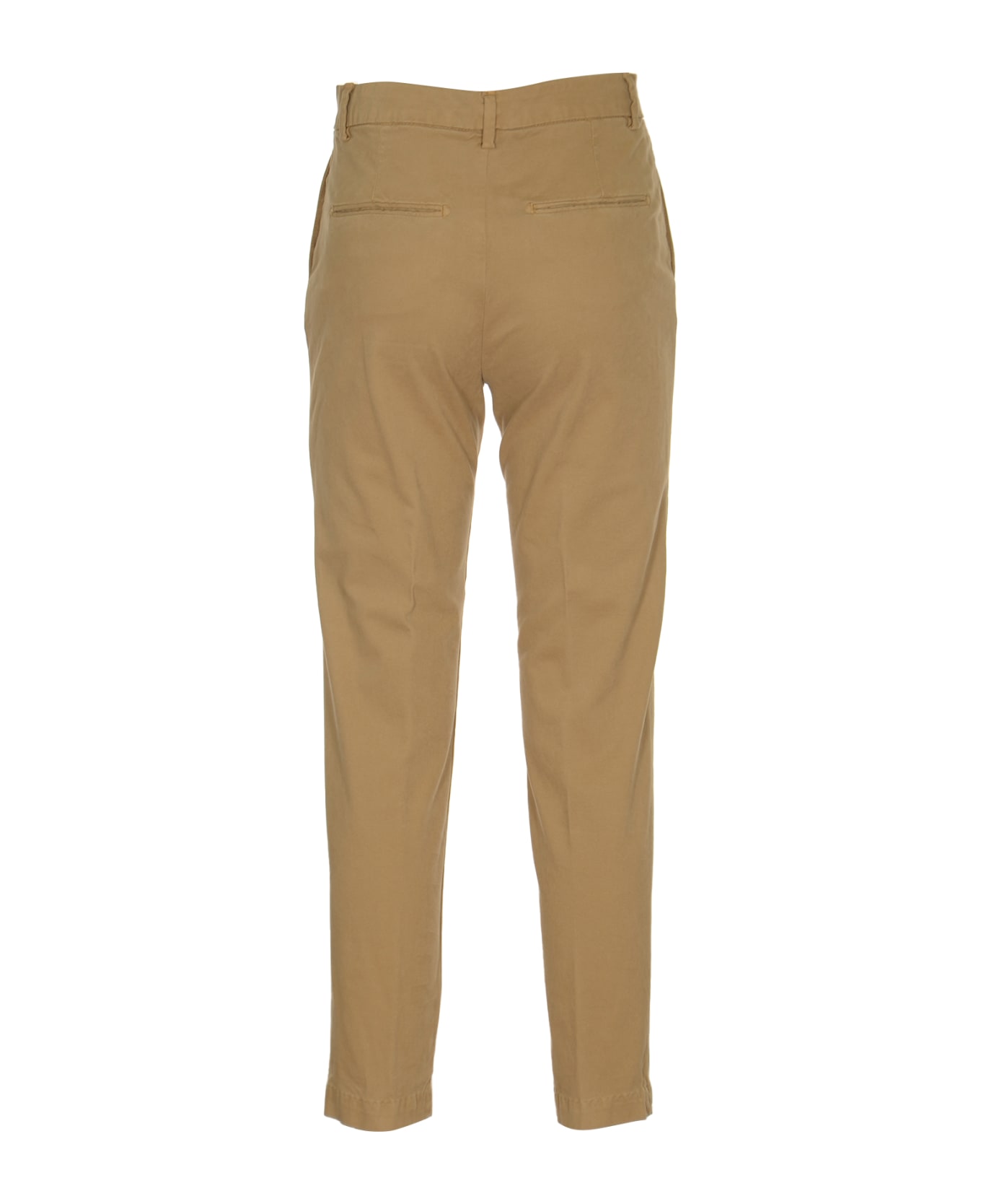 Myths Buttoned Fitted Trousers - Brown