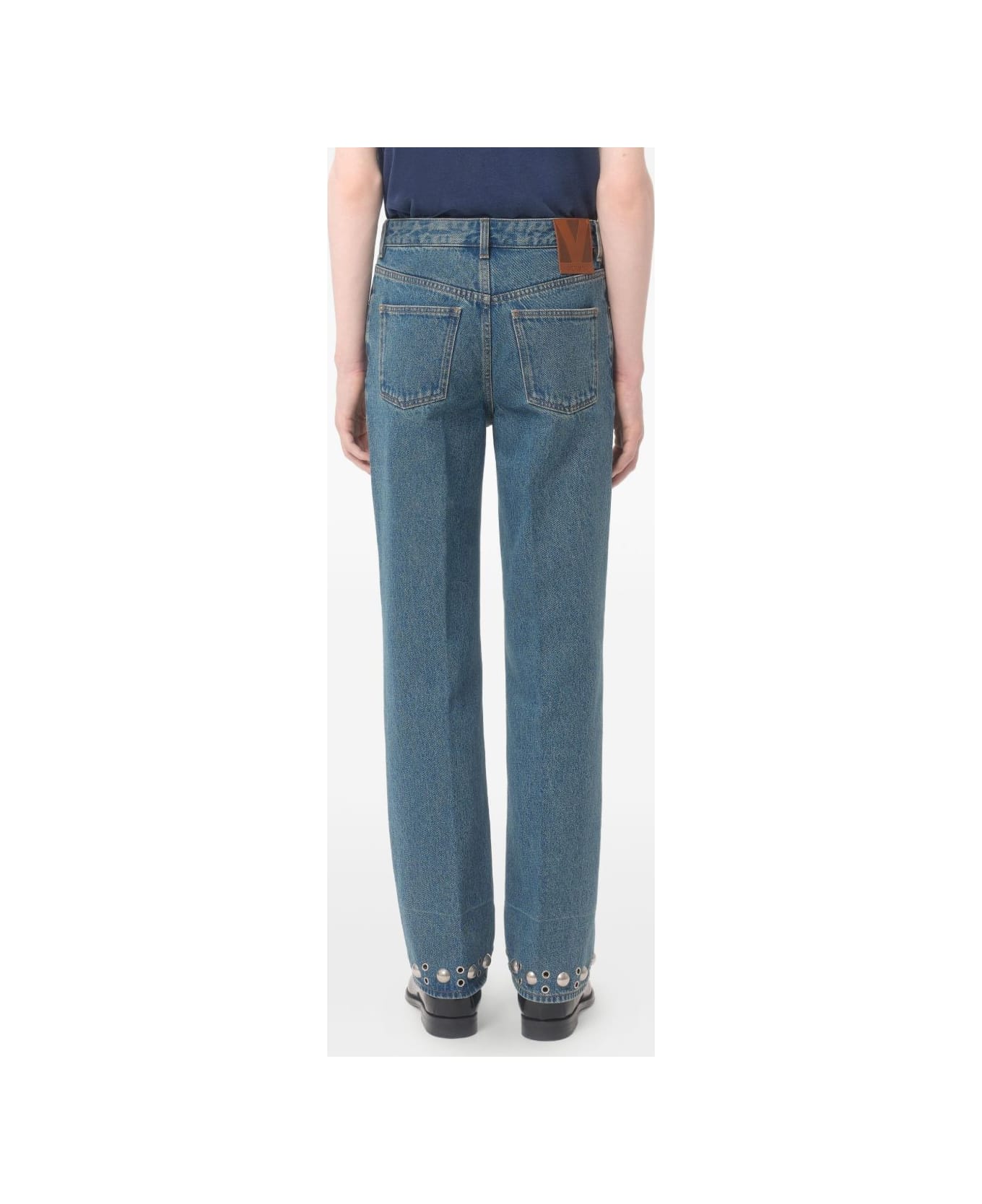 Valentino Denim Cotton Jeans - Blue