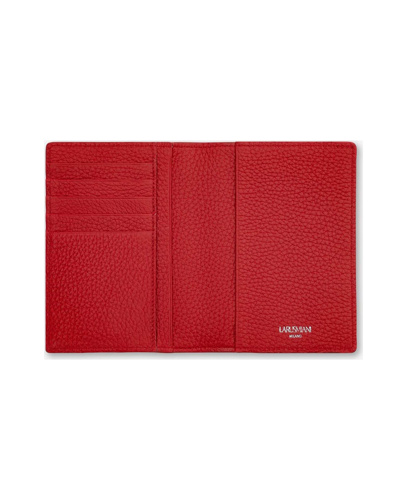 Larusmiani Passport Cover 'fiumicino' Wallet - Red