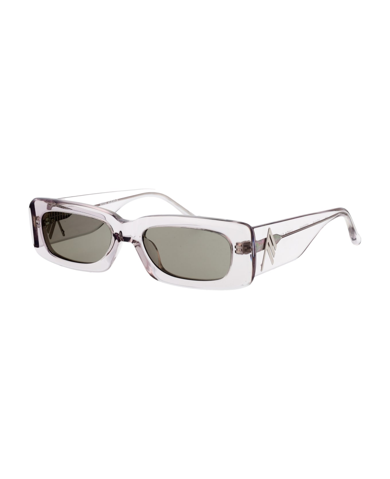 The Attico Mini Marfa Sunglasses - SMOKE/SILVER/BROWN