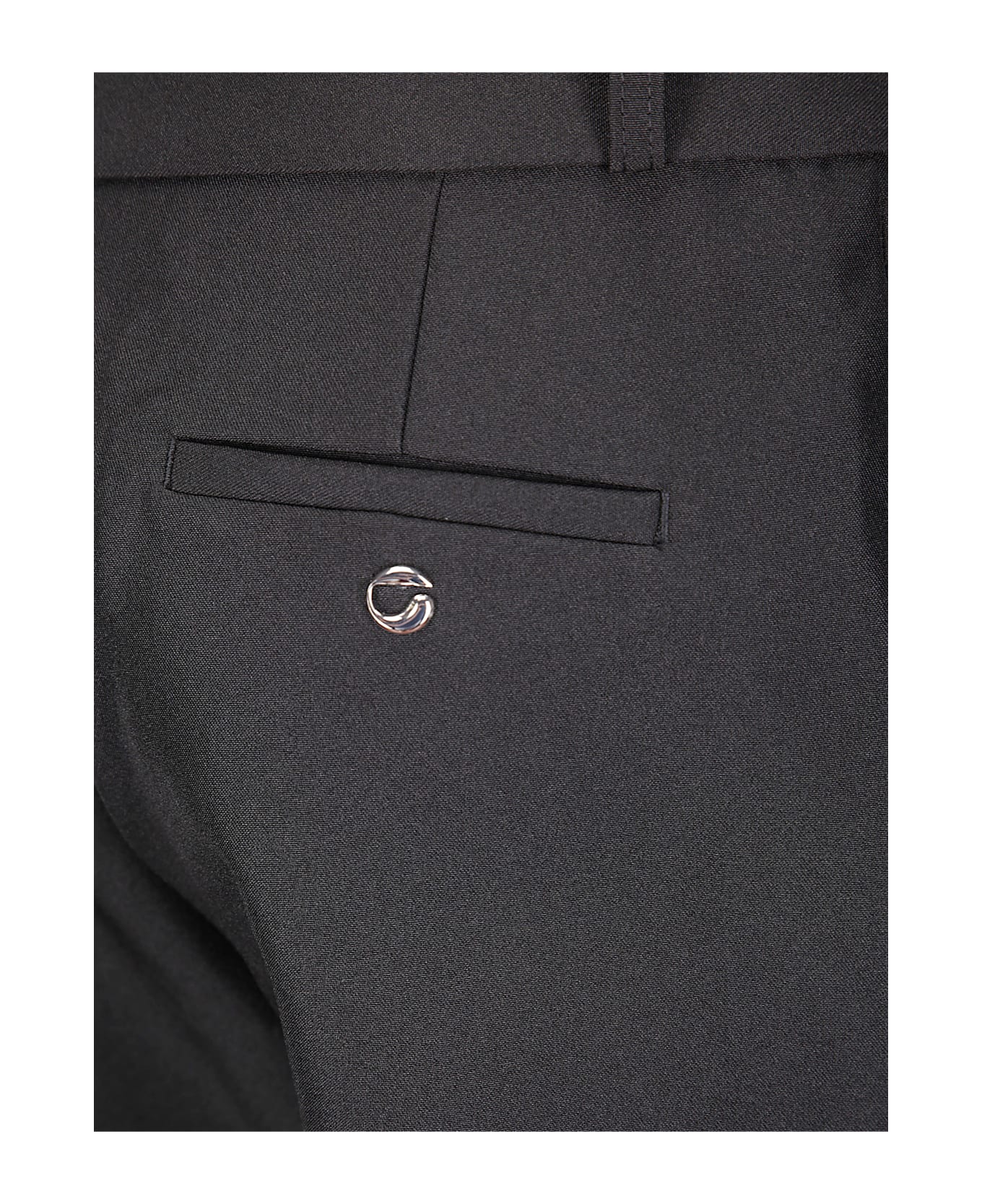 Coperni Loose Fit Tailored Trousers - BLACK TELLY
