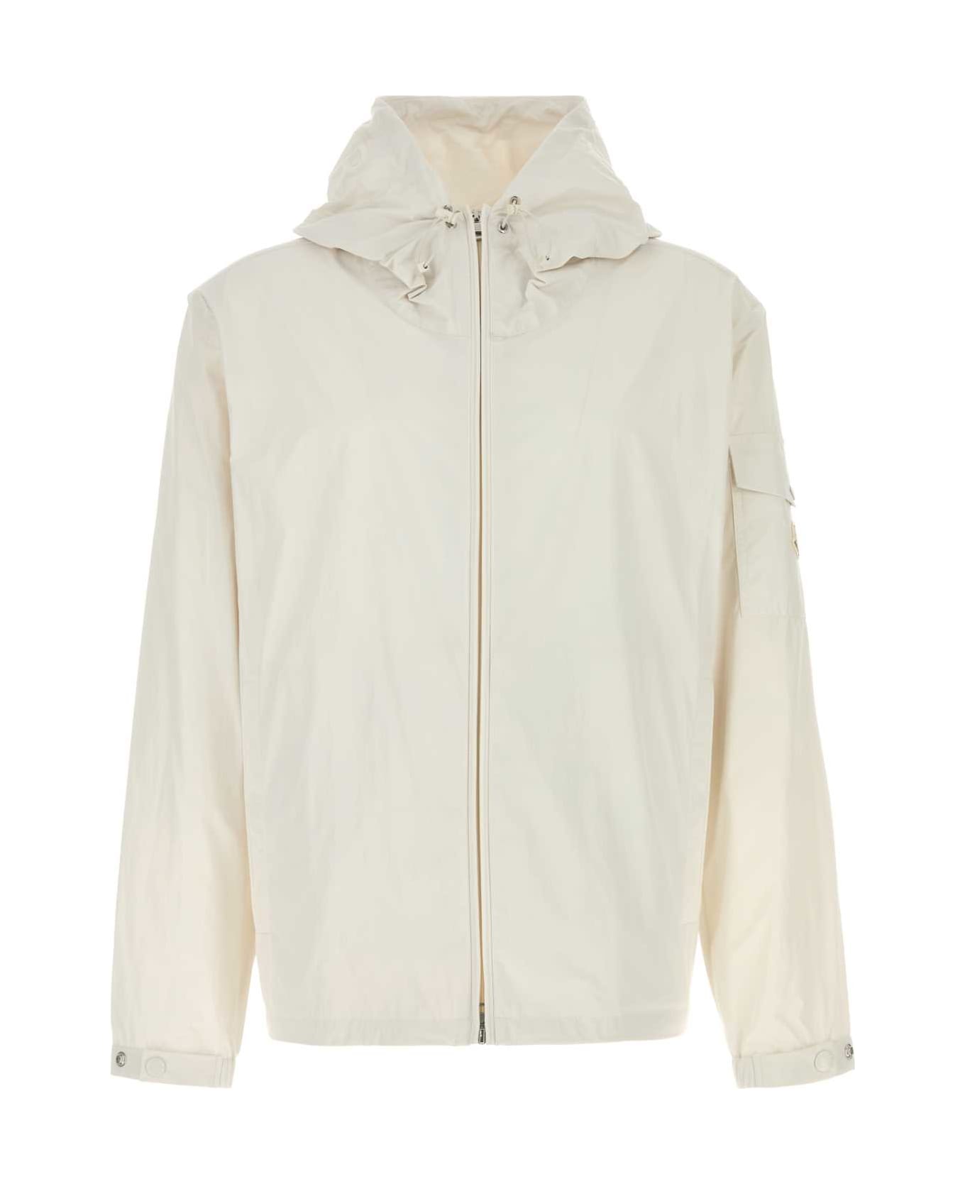 Moncler White Polyester Sassiere Windbreaker - 035