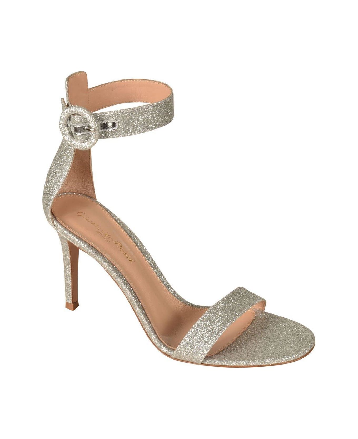 Gianvito Rossi Portofino Heeled Sandals - Silver