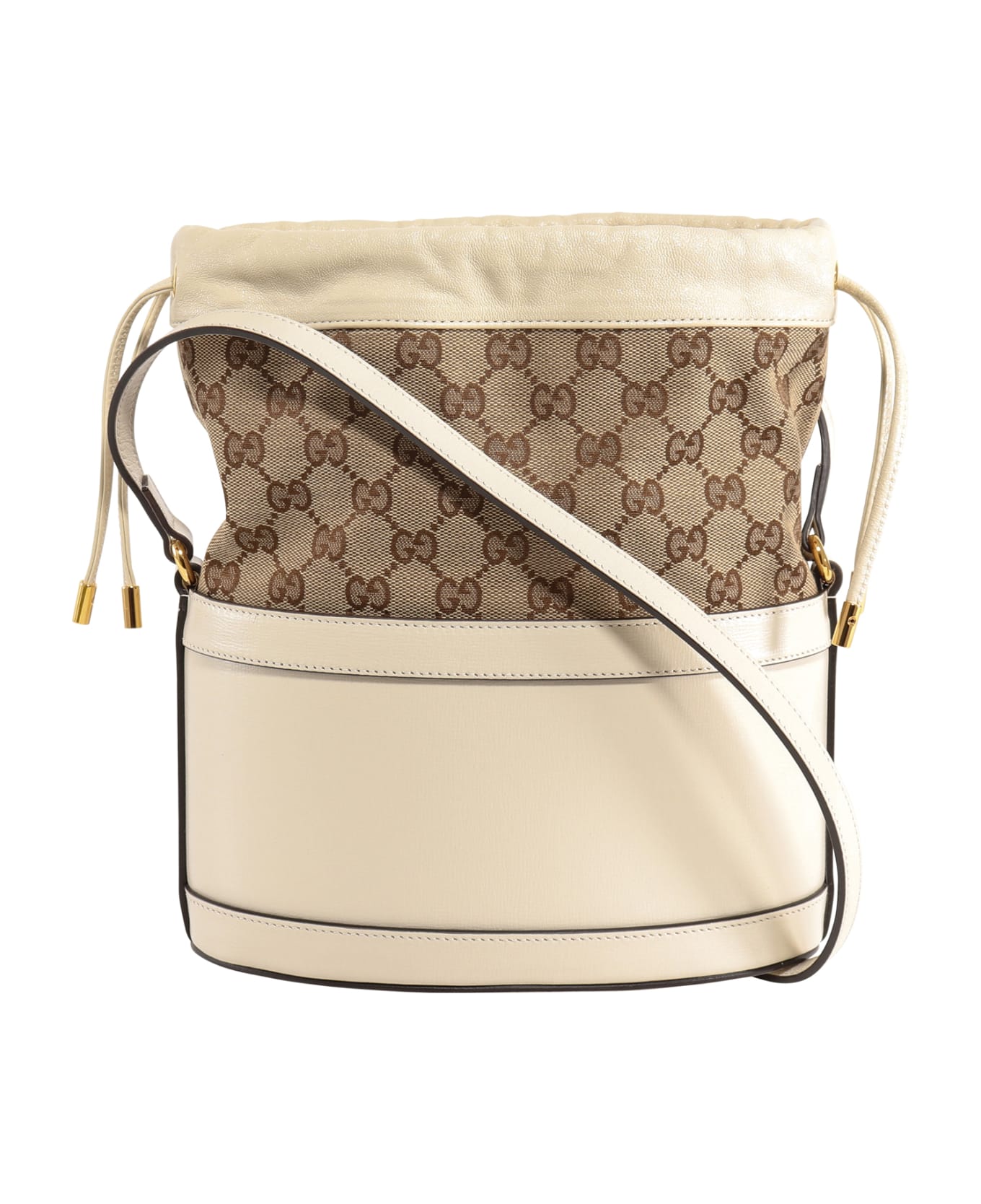 Gucci Horsebit 1955 Bucket Bag - White