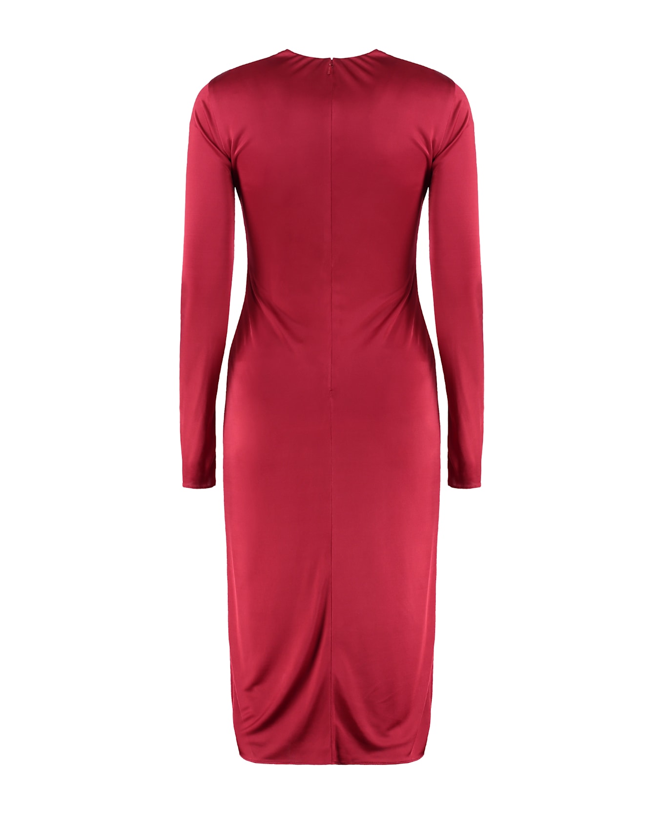 Versace Safety Pin Dress - red