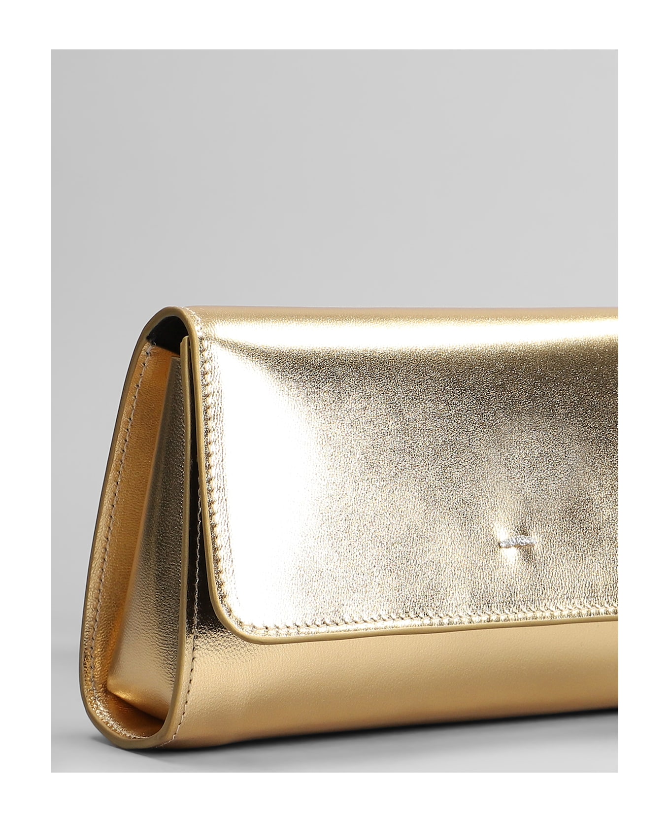 Giuseppe Zanotti Cleopatra Clutch In Gold Leather - gold