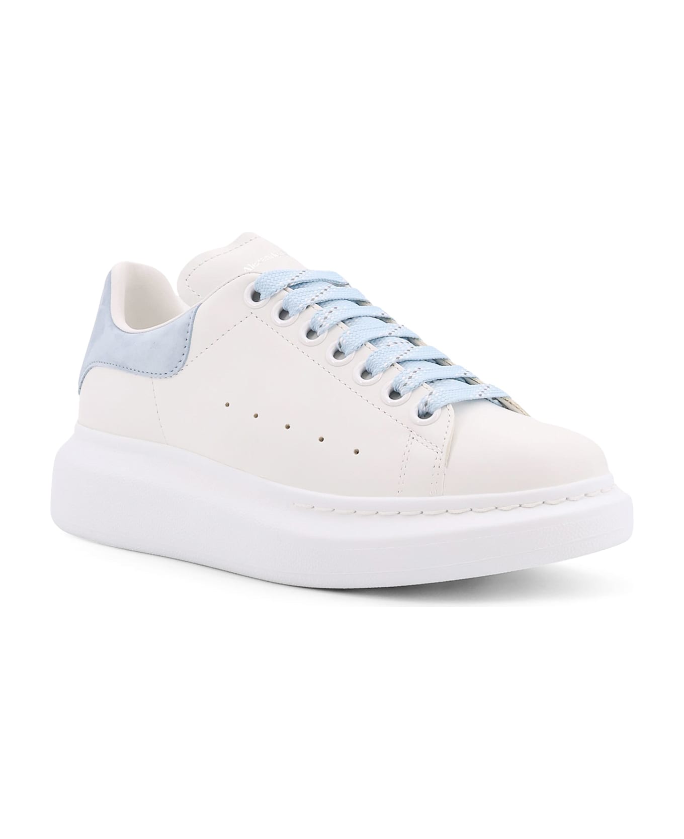Alexander McQueen Larry Low-top Leather Sneakers - White