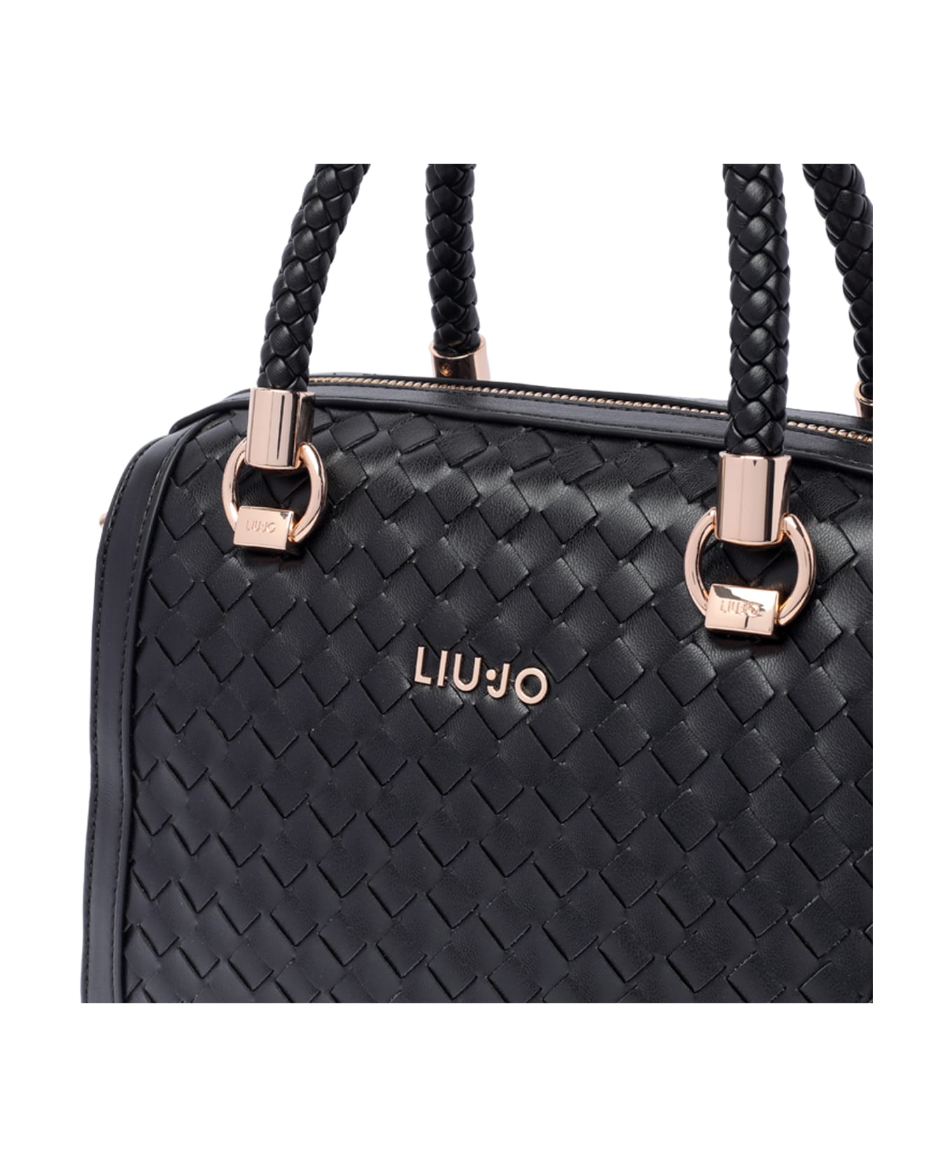 Liu-Jo Logo Handbag - Black トートバッグ