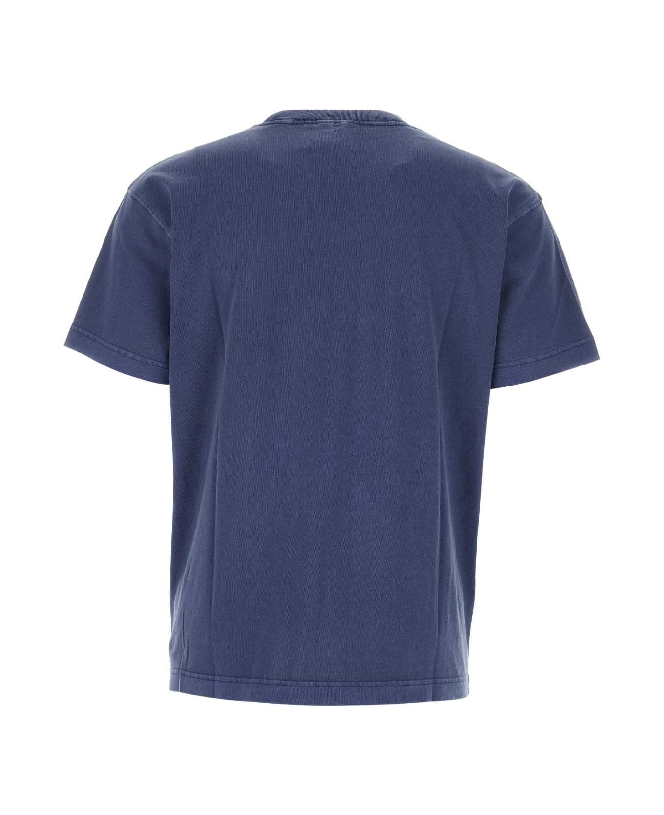 Carhartt Air Force Blue Cotton Oversize S/s Nelson T-shirt - ELDER