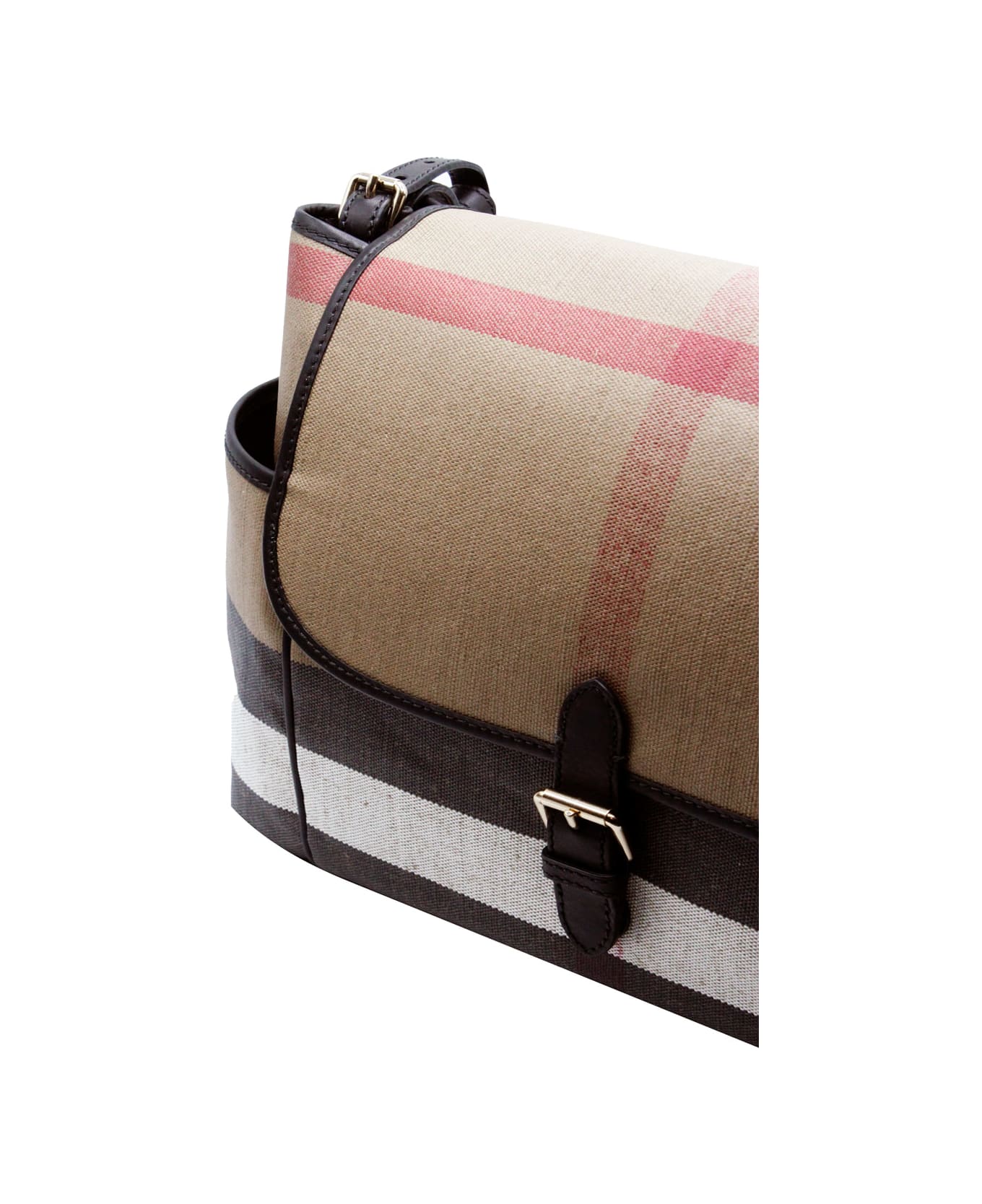 Burberry Mum Changing Bag Made Of Cotton Canvas With Check Pattern With Shoulder Strap, Comfortable Internal Pockets And Changing Mat. Measures Cm. 38x30x17 - Check アクセサリー＆ギフト