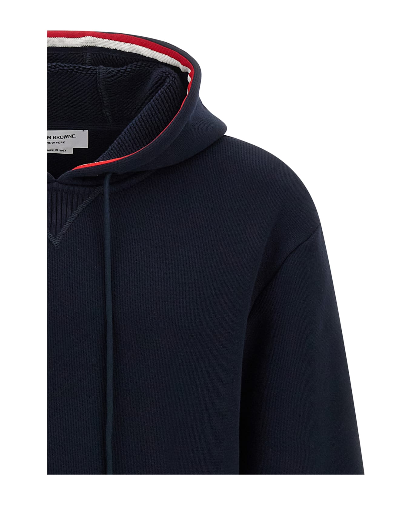 Thom Browne Rwb Tape Hoodie - Blue