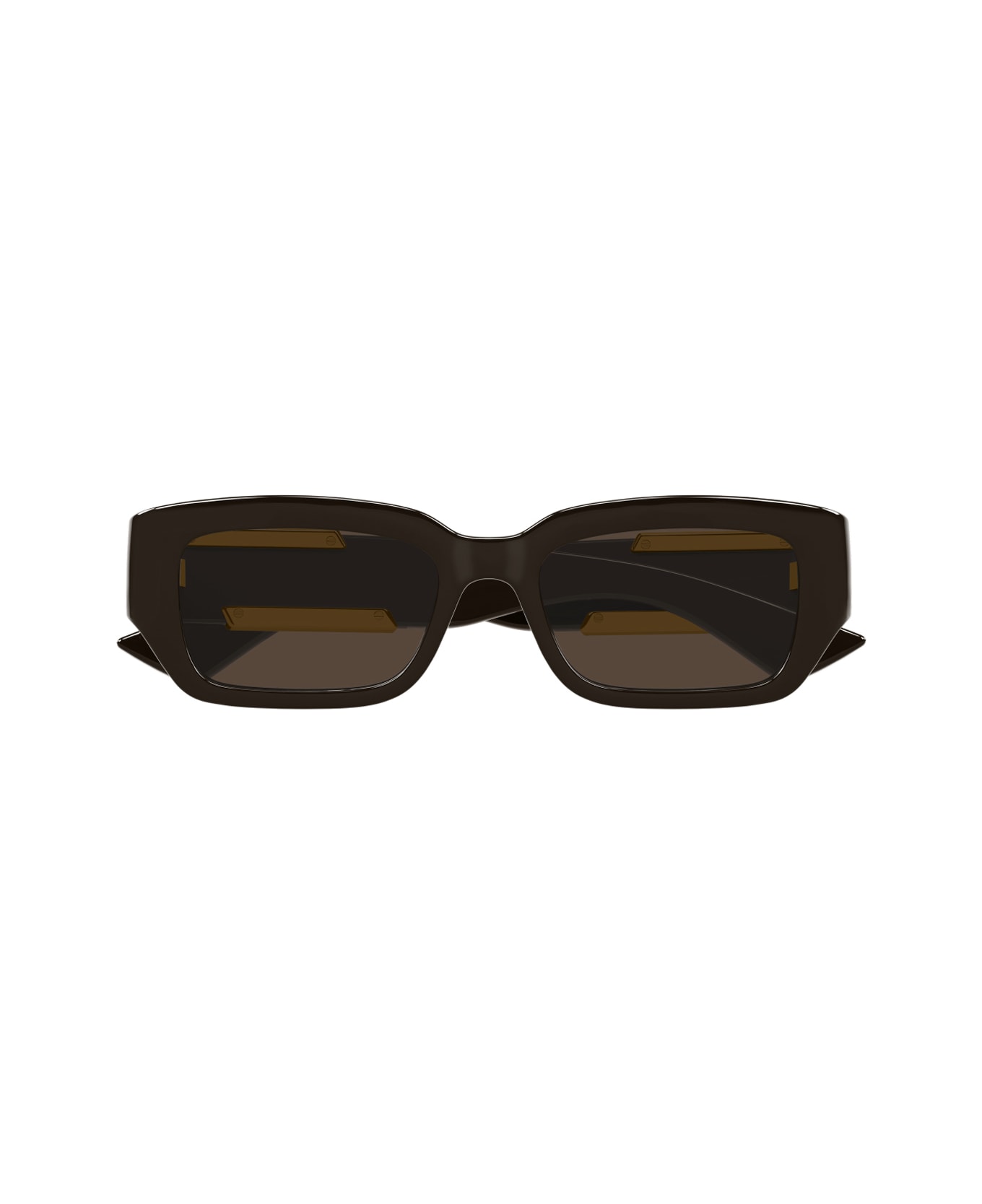 Bottega Veneta Eyewear Bottega Veneta Bv1406s Linea Ribbon 003 Brown Sunglasses - Marrone