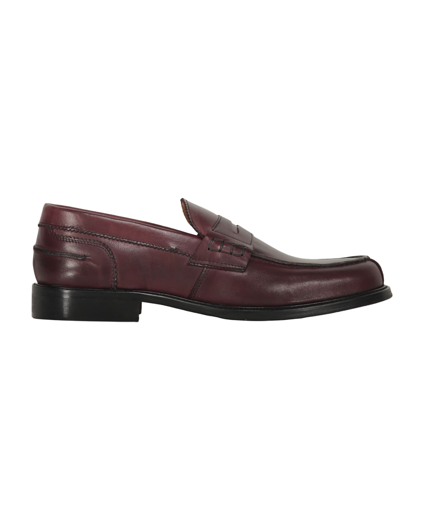Bruno Magli Calfskin Loafers - Burgundy