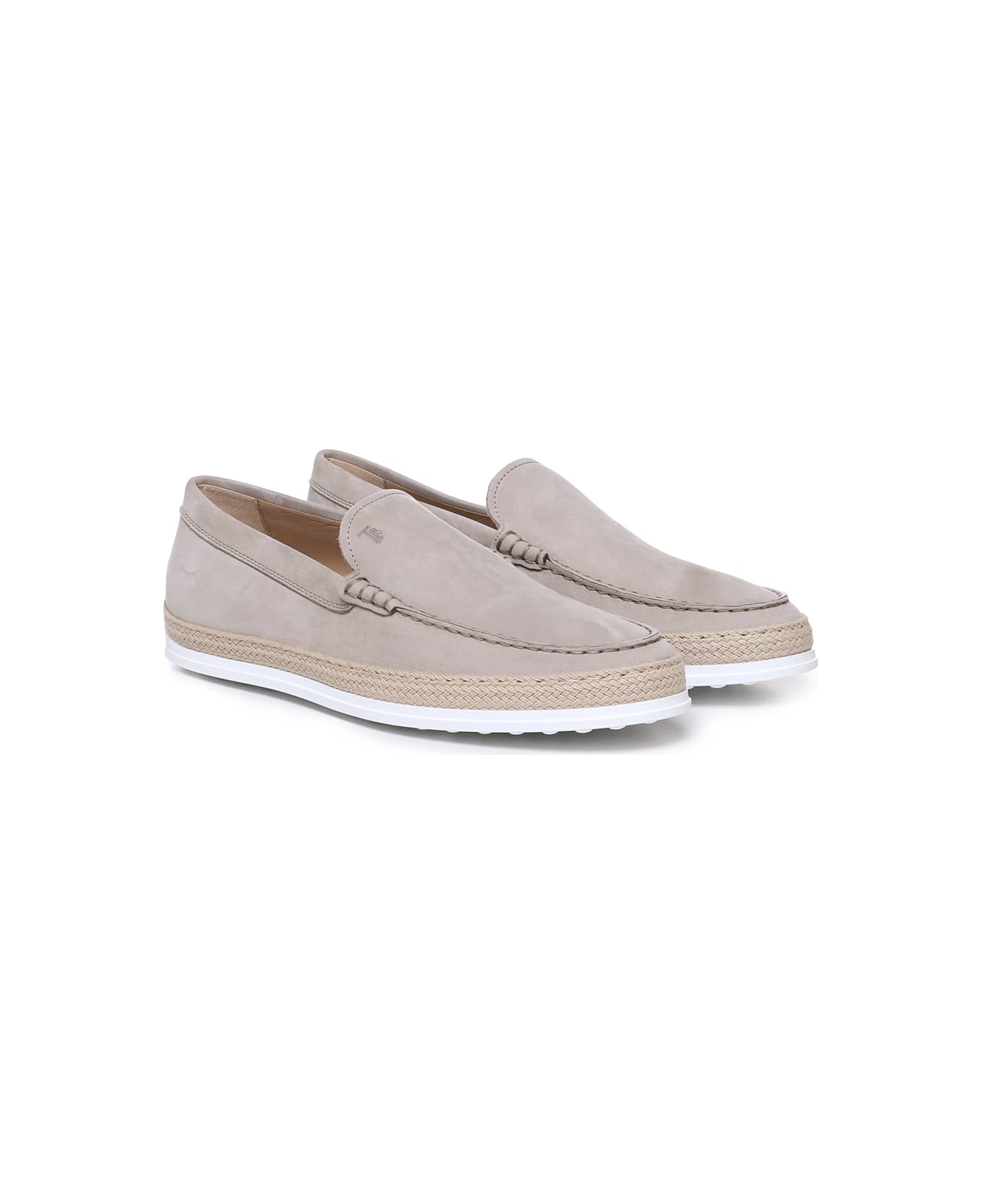 Tod's Suede Moccasins - Beige