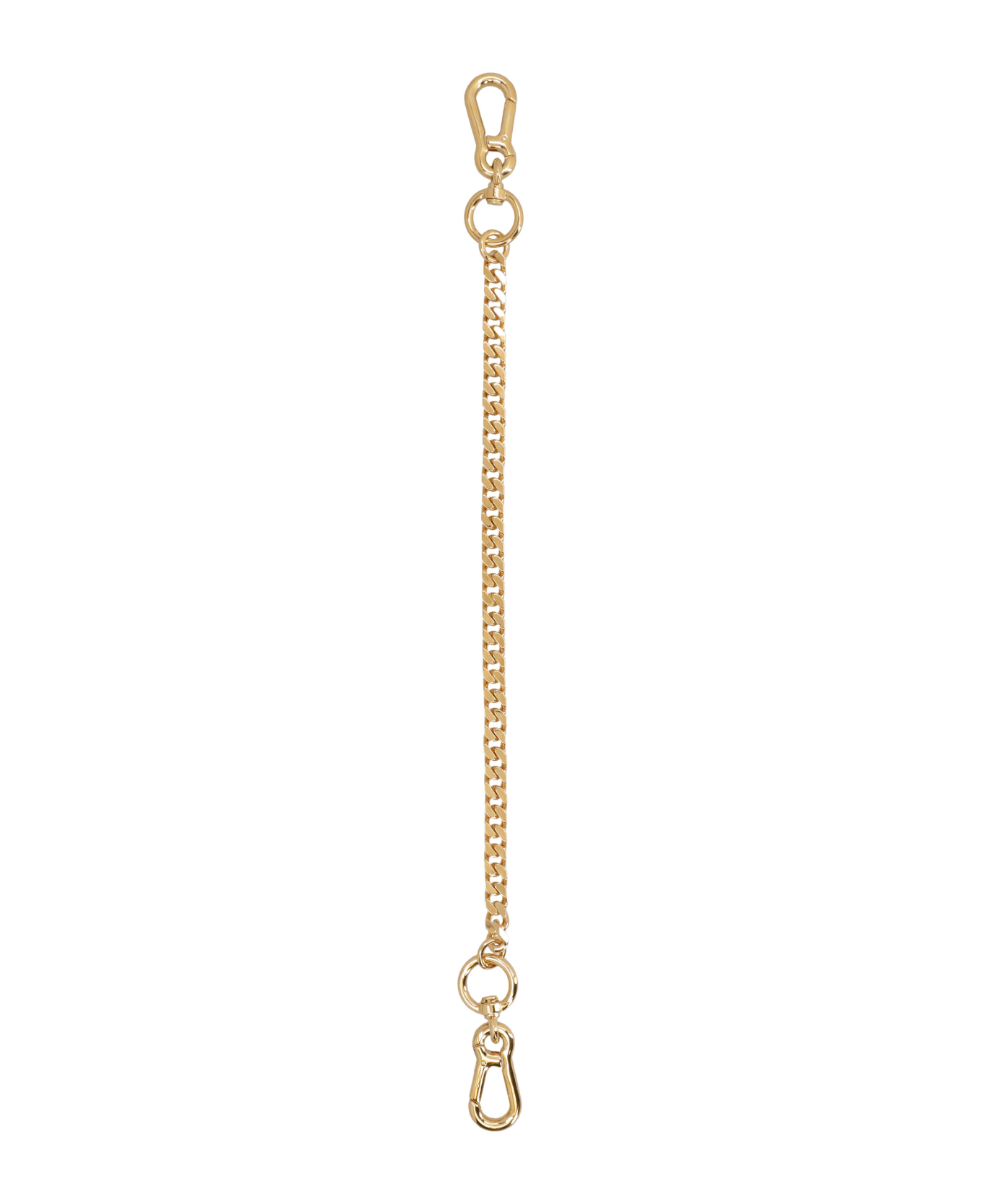 Versace Gold Metal Key Ring Hook - Gold キーリング