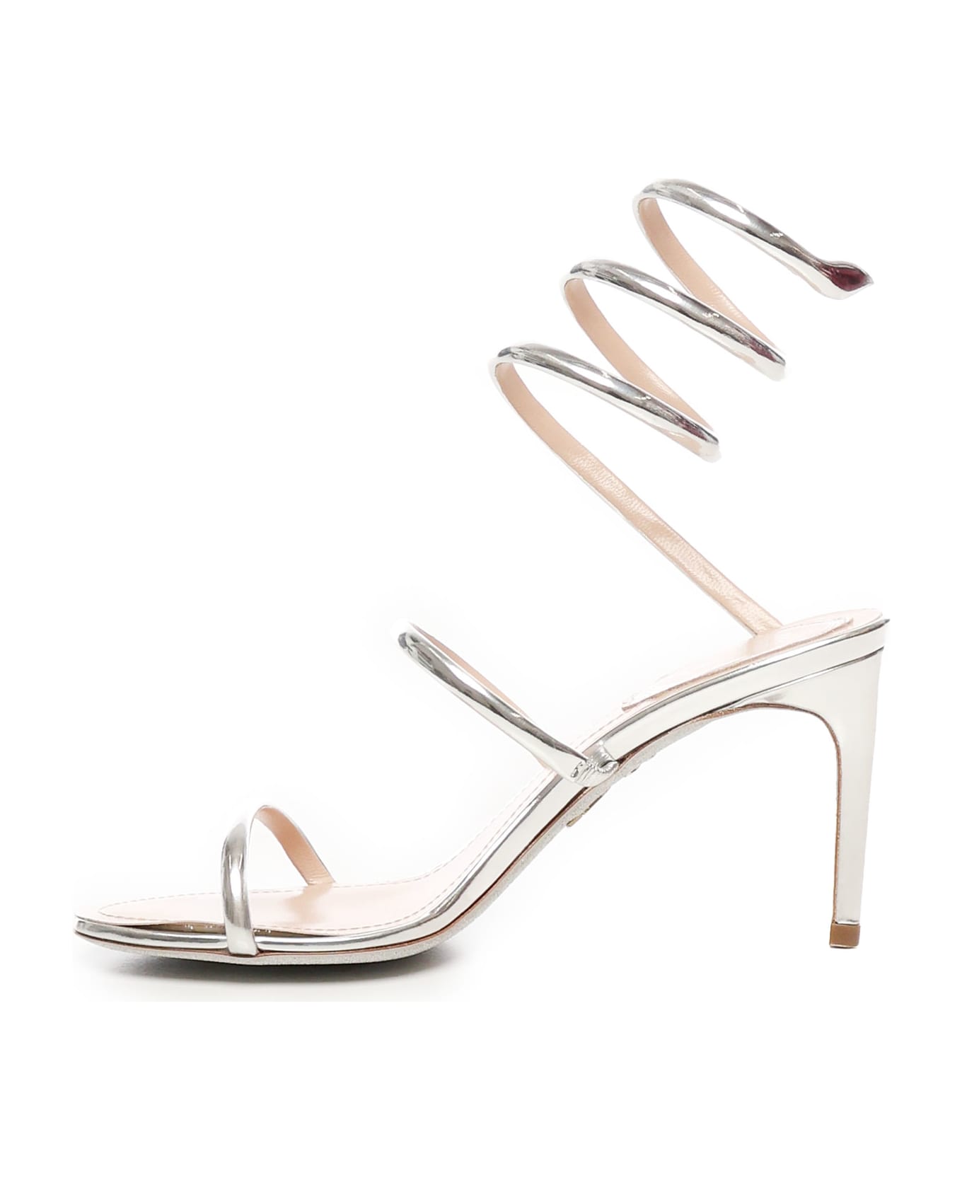 René Caovilla Cleo 80mm Sandals - Silver