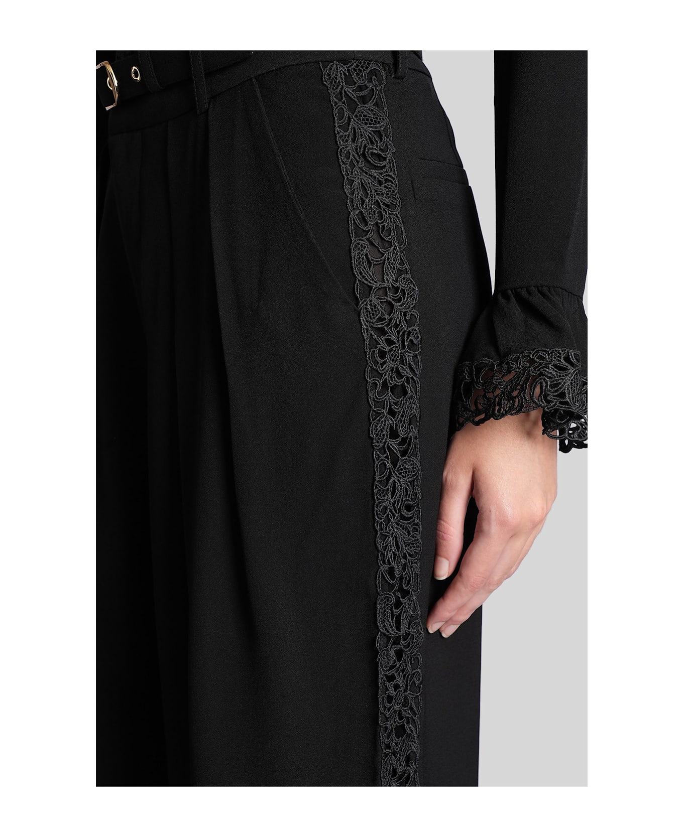 Zimmermann Pants In Black Viscose - black