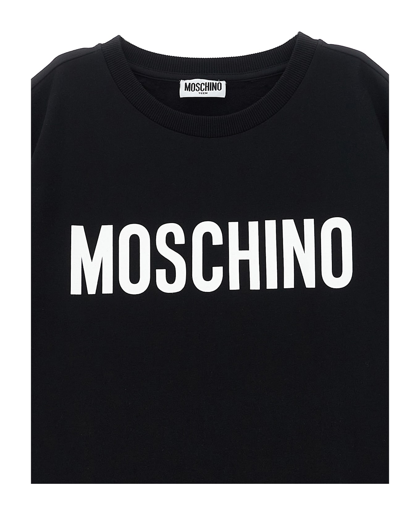Moschino Logo Print Dress - Black  