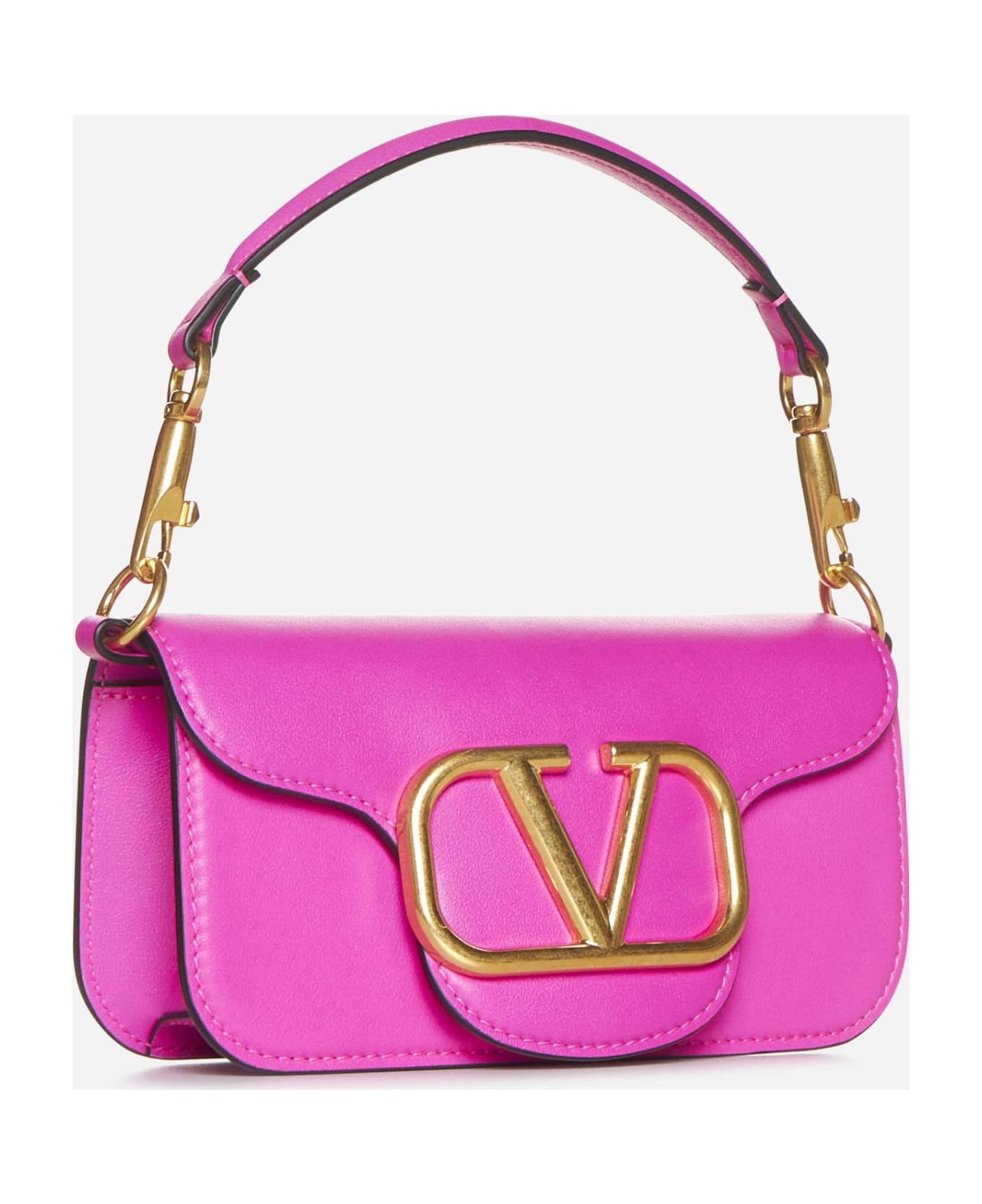 Valentino Garavani Loco' Small Leather Bag - Pink Pp