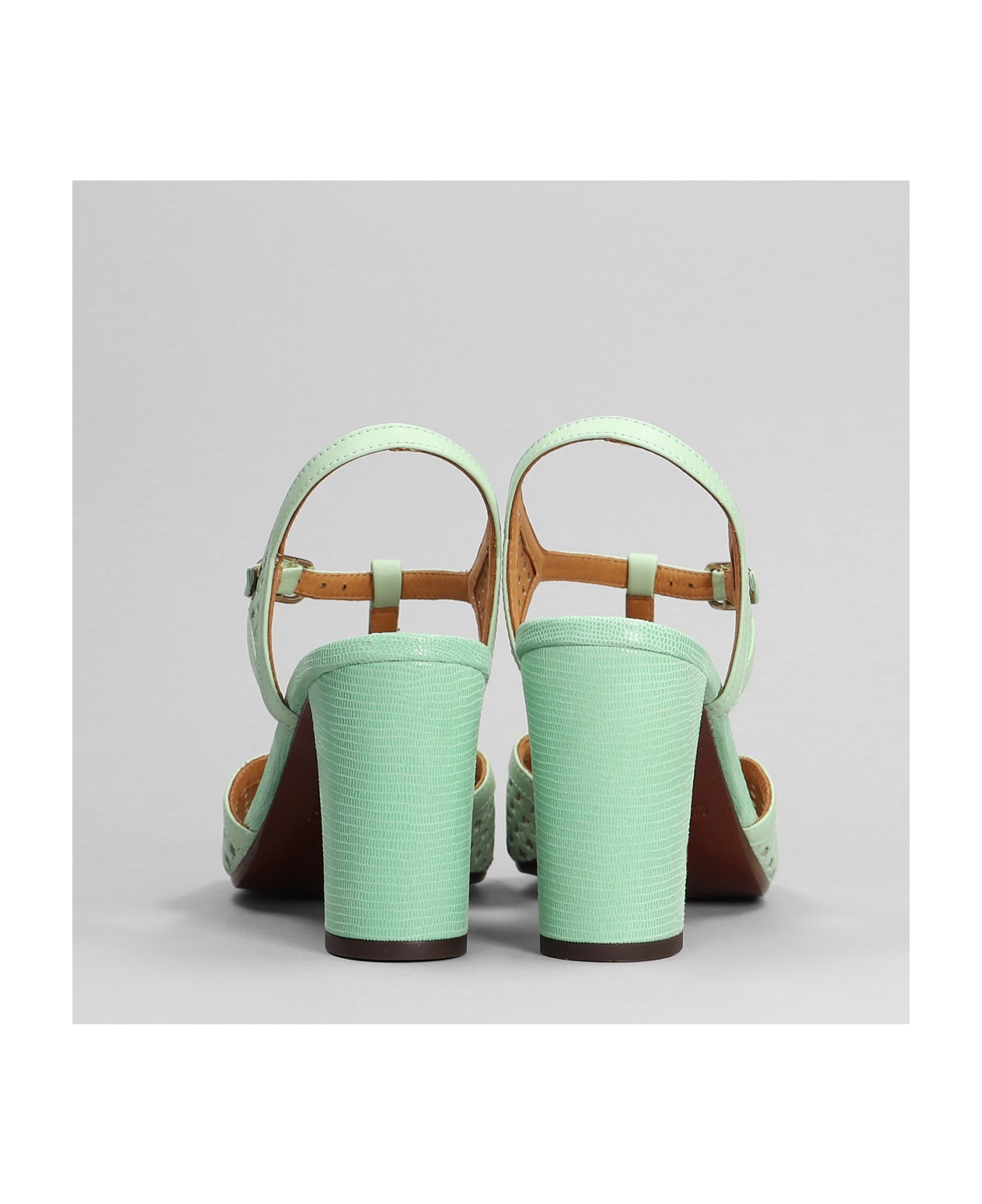 Chie Mihara Bessy Sandals In Green Leather - green