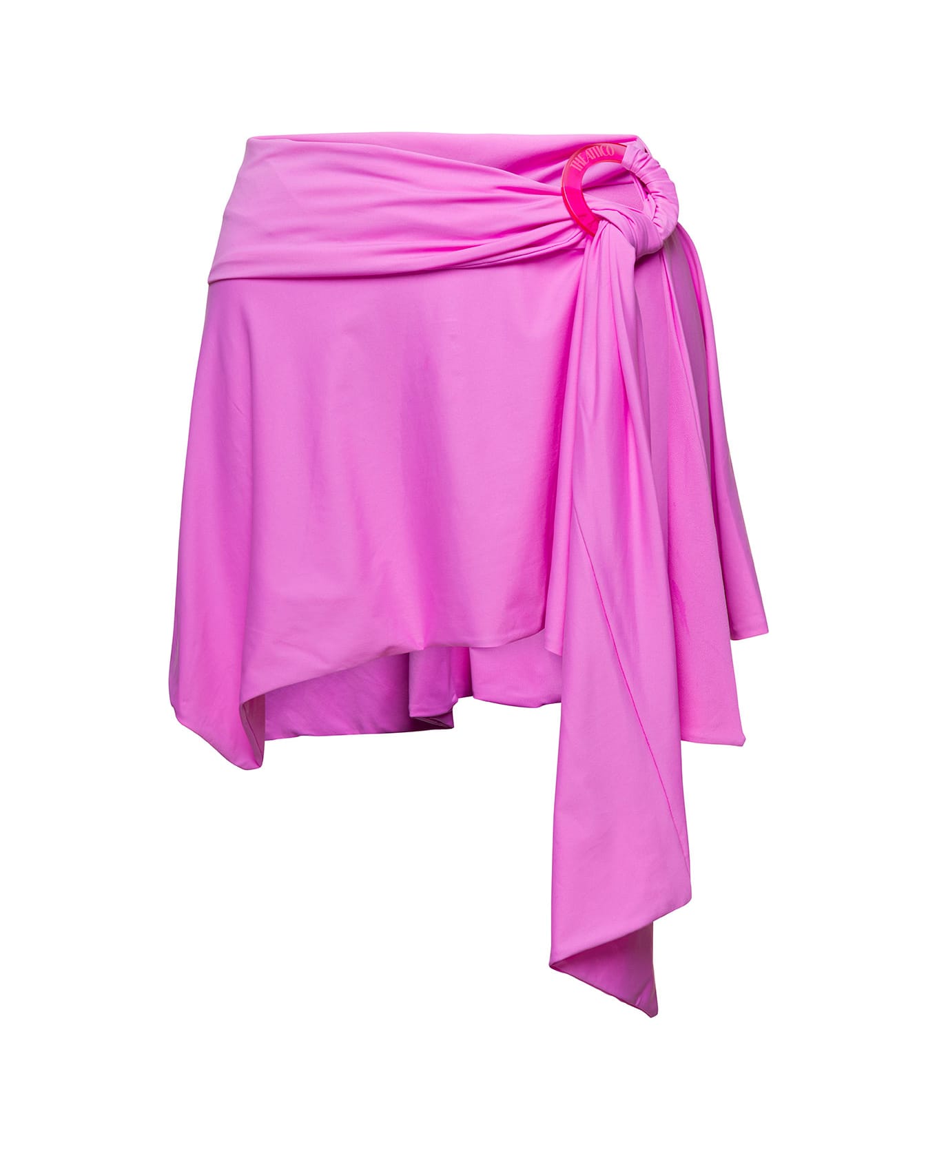 The Attico Pink Stretch Nylon Mini Skirt - 266 スカート