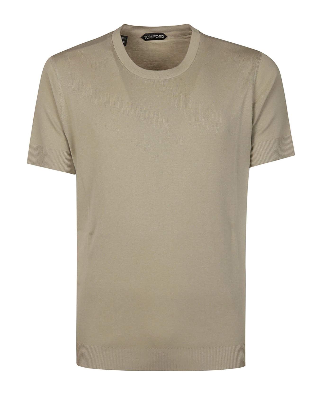 Tom Ford Placed Rib T-shirt - Pale Olive