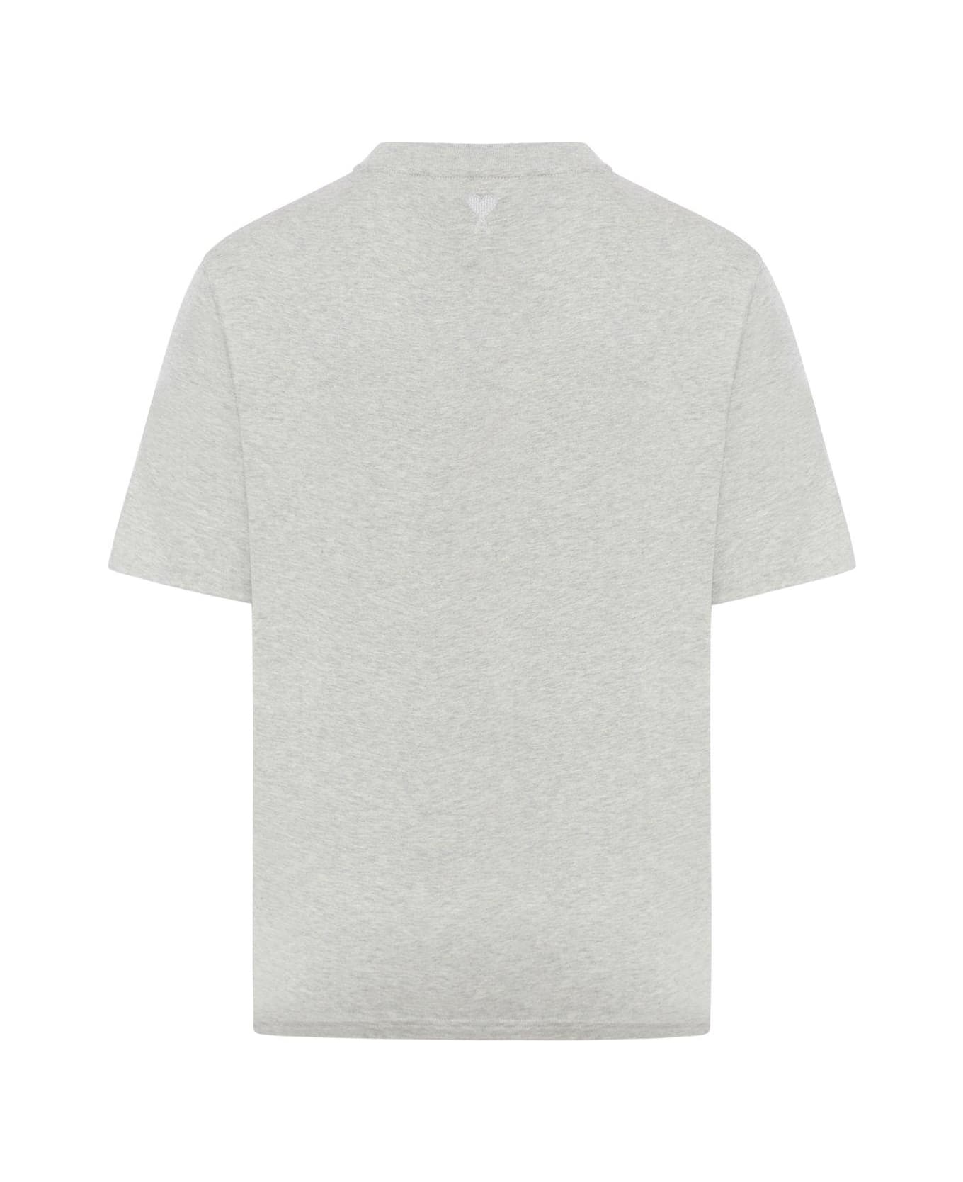 Ami Alexandre Mattiussi Paris Logo Printed Crewneck T-shirt - Grey Tシャツ