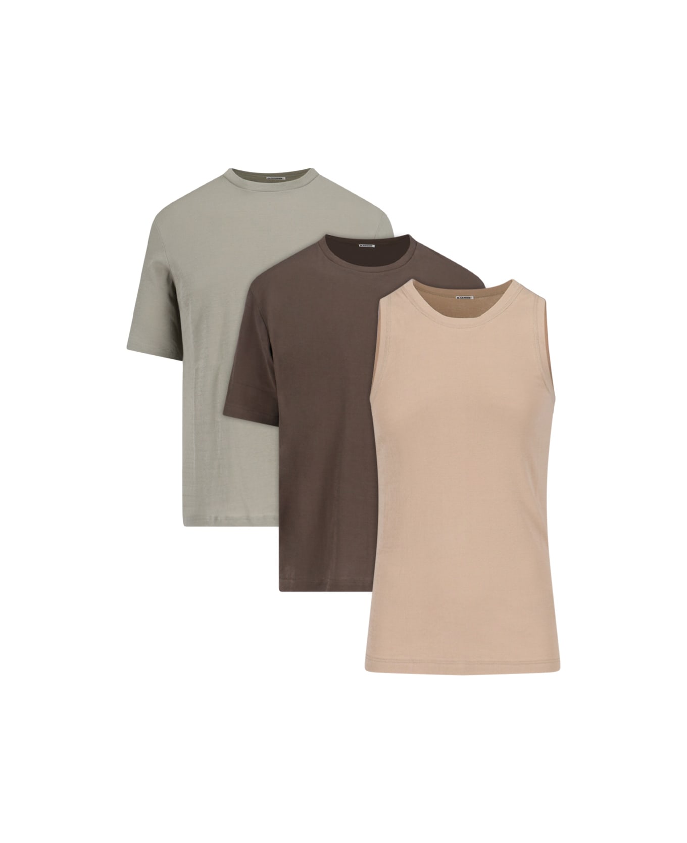 Jil Sander '3-pack' T-shirt Set - Brown
