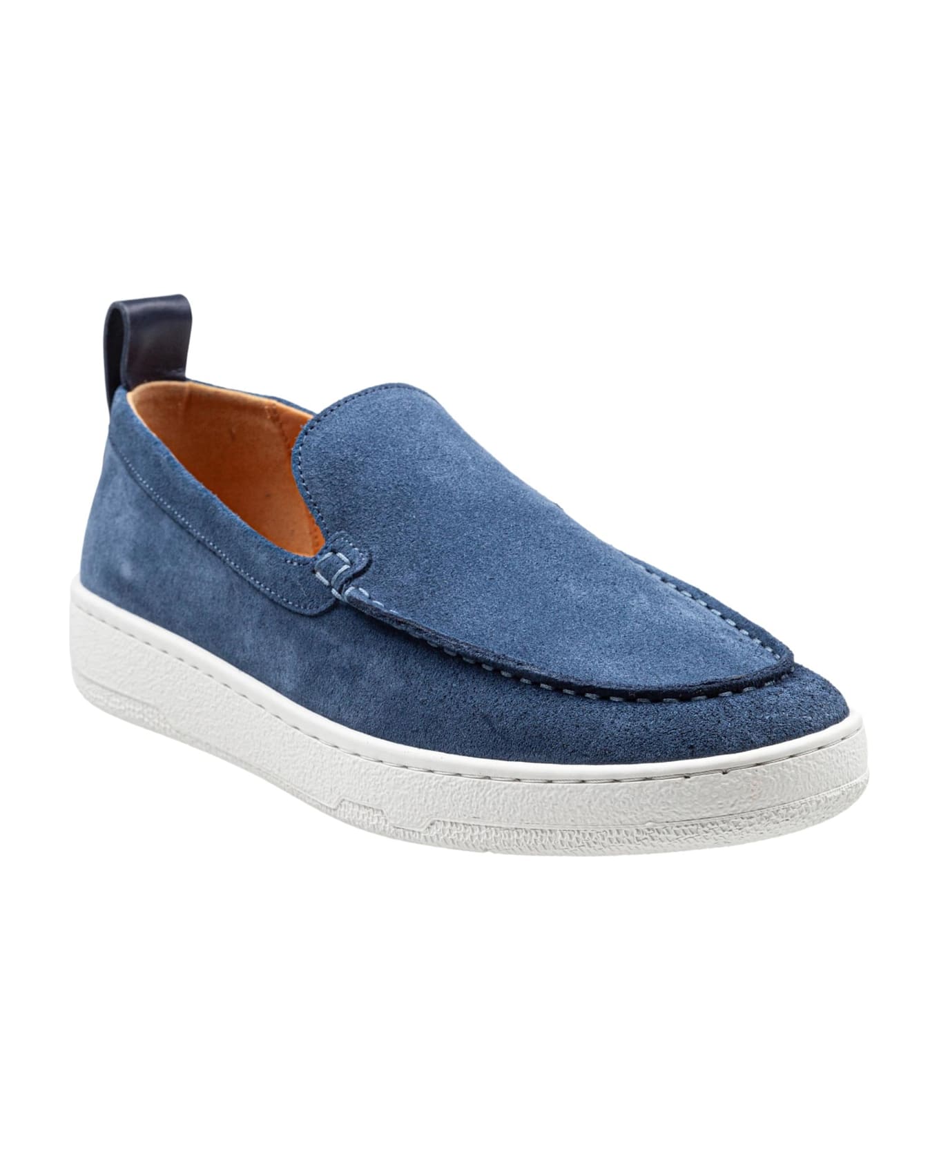 Lanvin Suede Slipper Navy Blue Color - Blu navy