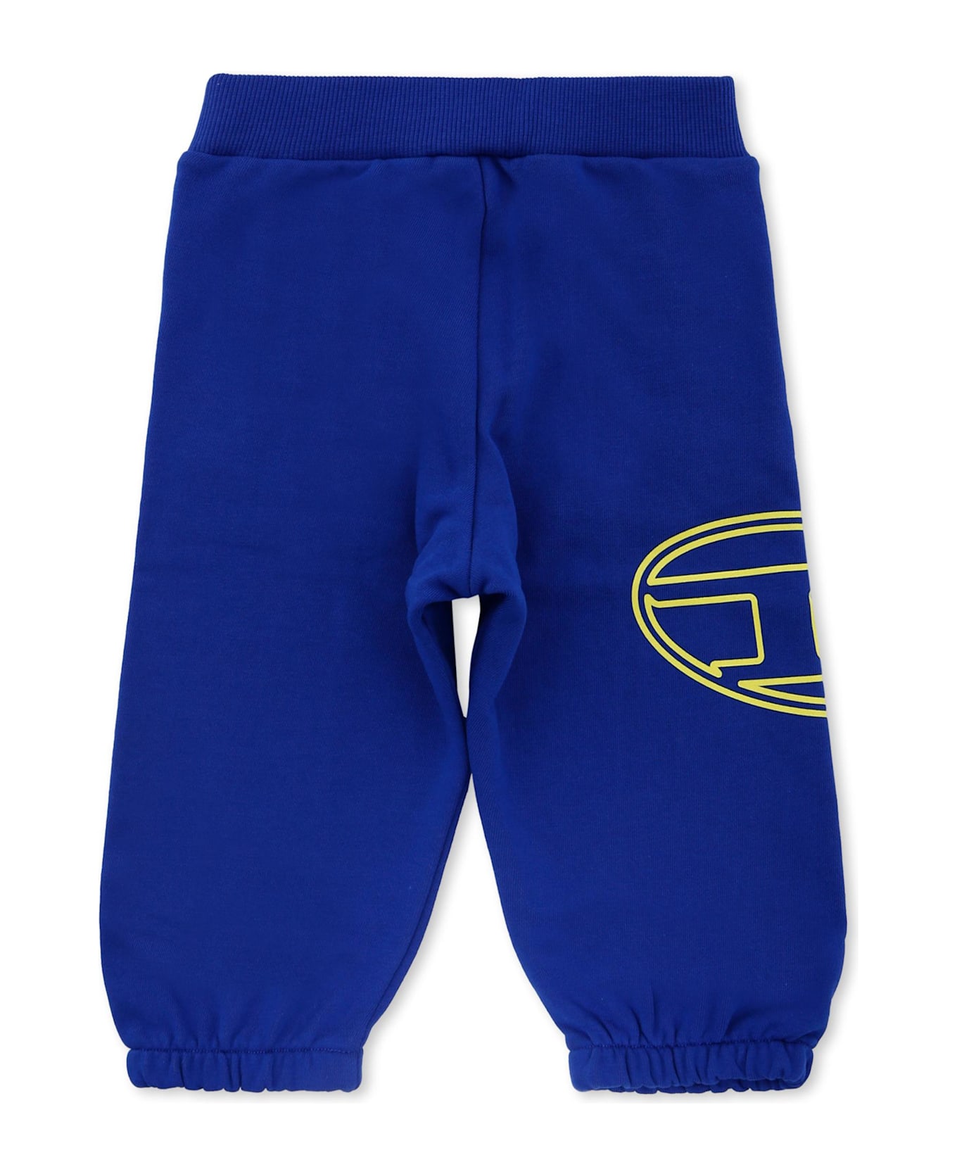 Diesel Blue Trousers For Baby Boy With Logo - Blue