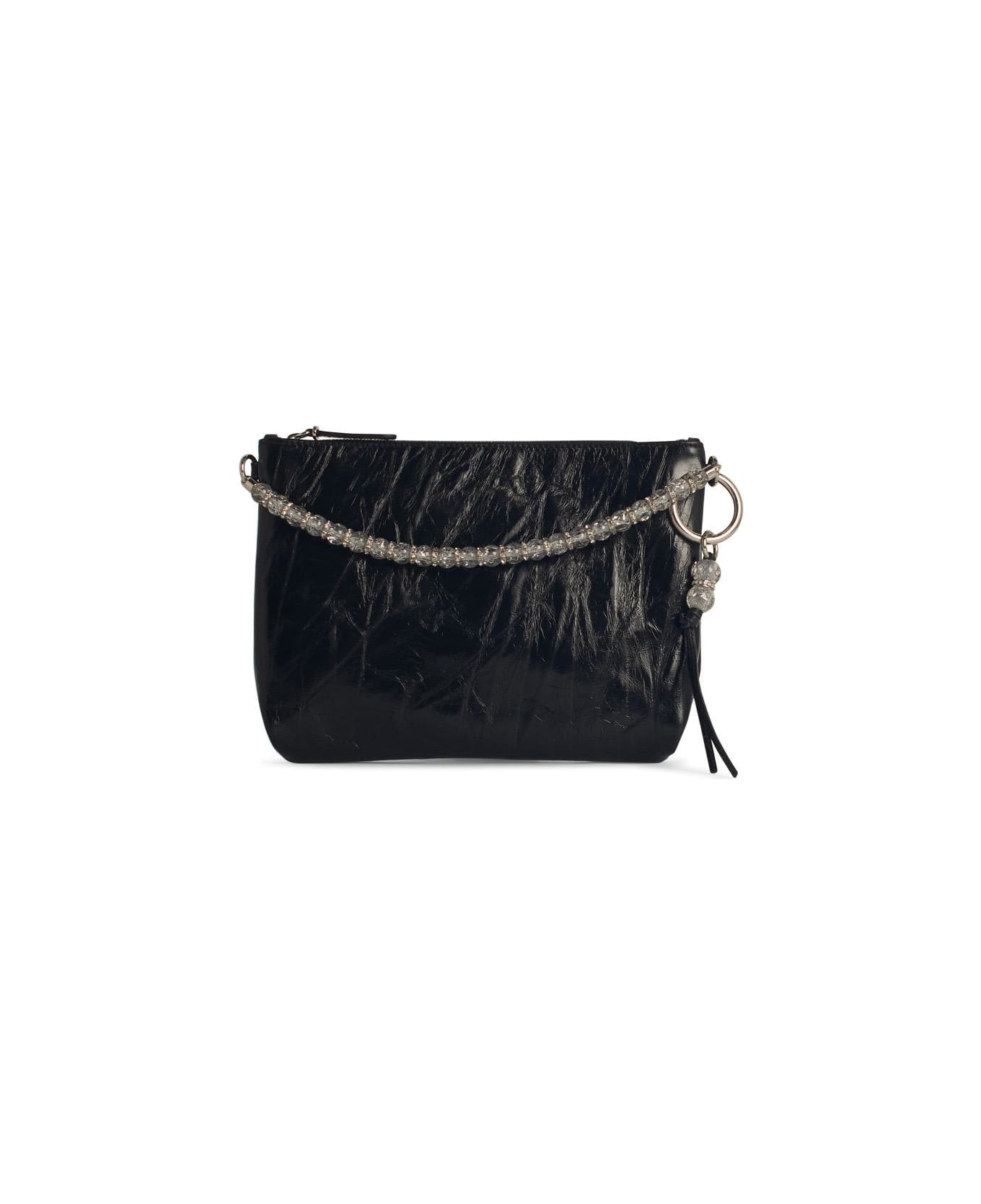 Jimmy Choo 
callie
 Black Leather Bag - Black