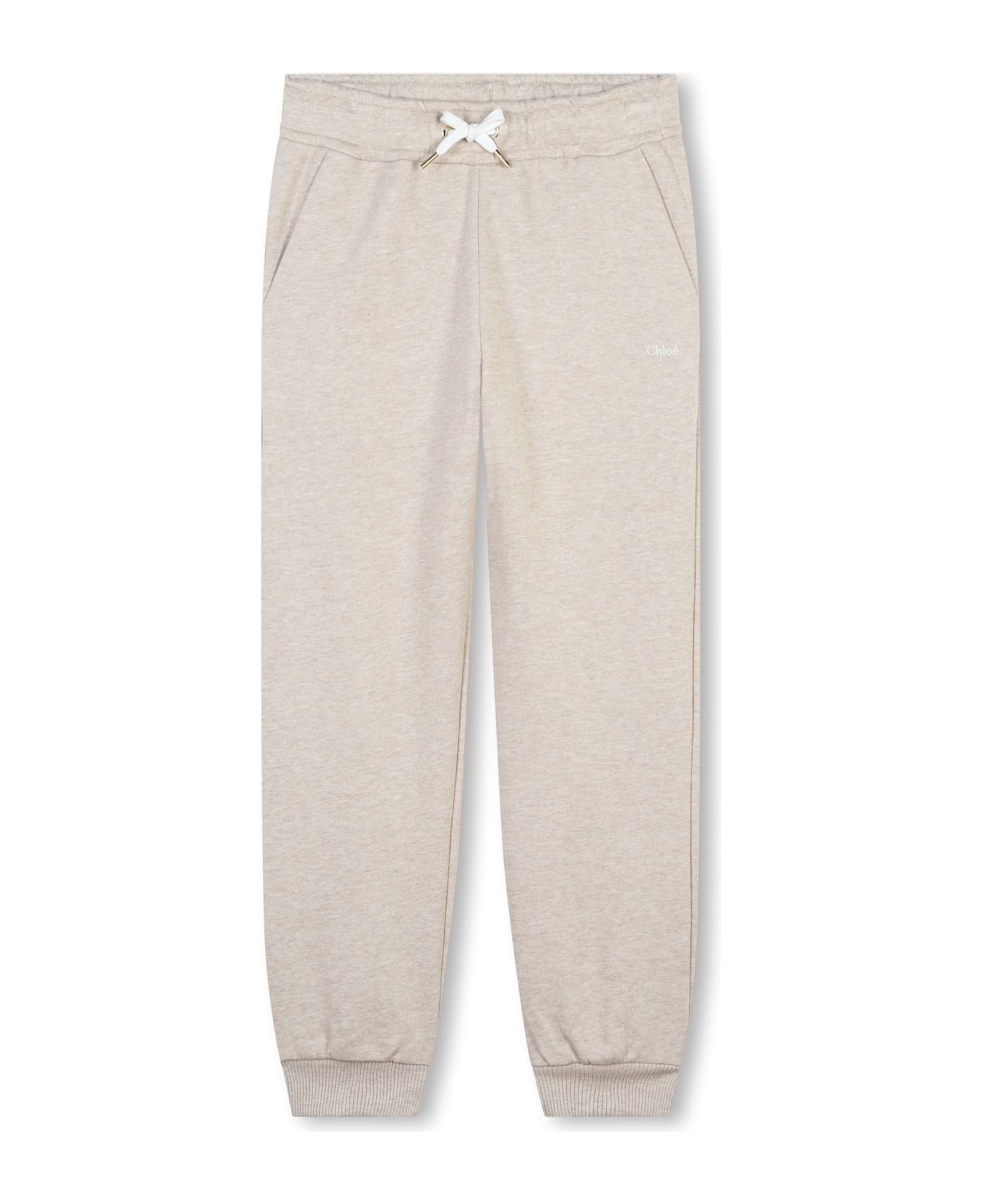 Chloé Pantalone Con Stampa - Beige ボトムス