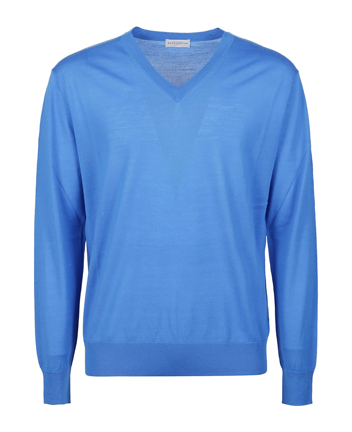 Ballantyne Plain Sweater - Cobalto ニットウェア