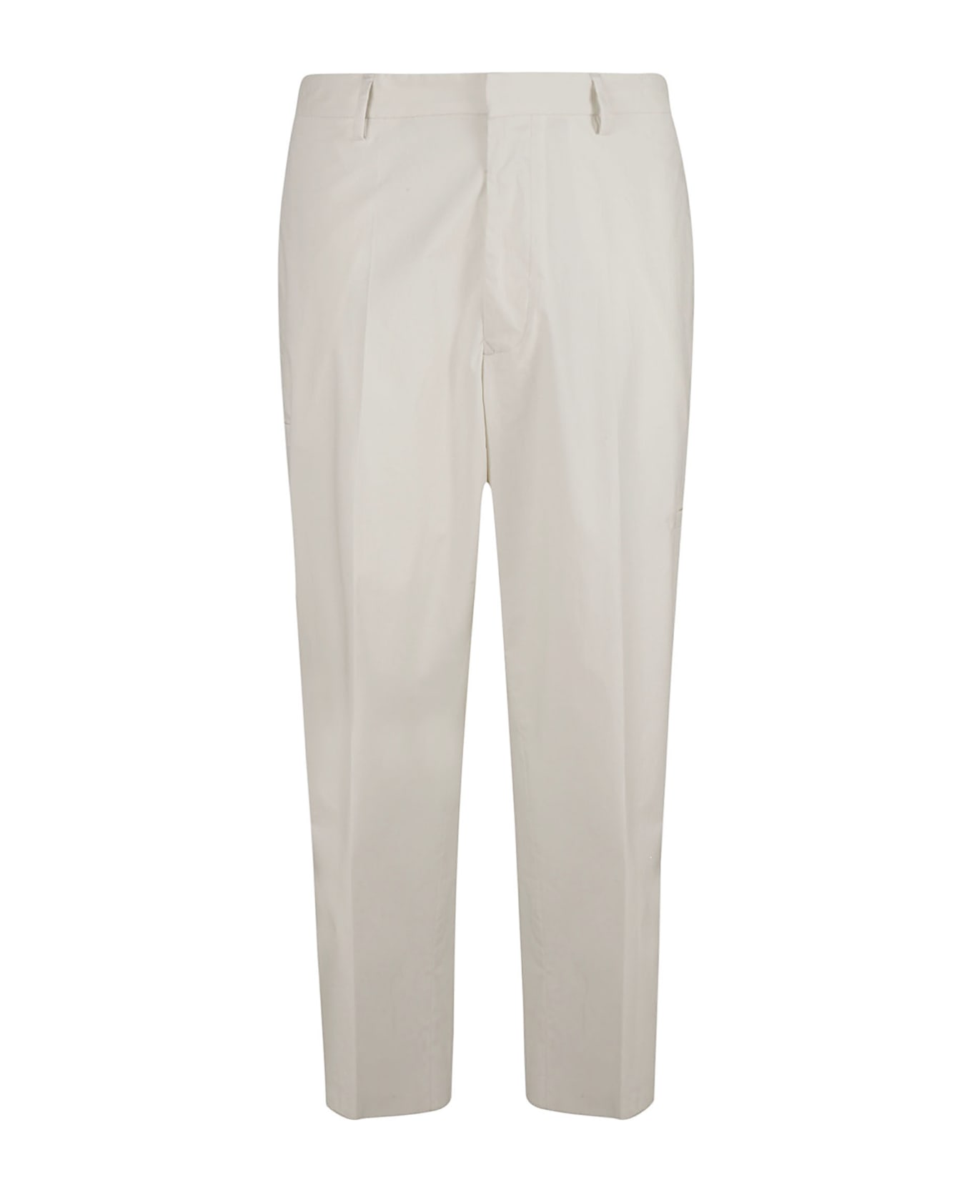 Lardini Classic Wide Leg Plain Trousers - Ghiaccio