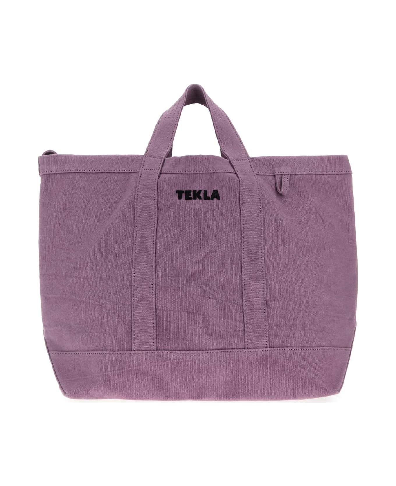 Tekla Lilac Canvas Shopping Bag - PORT