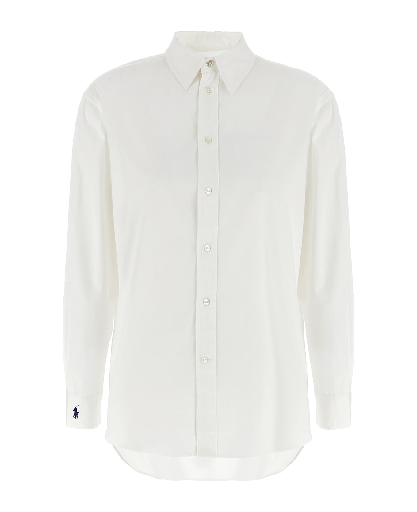 Polo Ralph Lauren Embroidered Cuffs Shirt - White