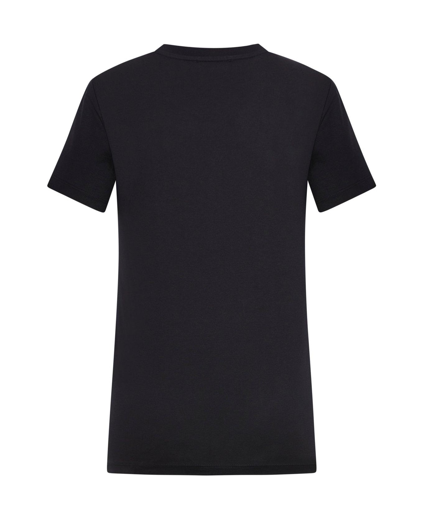 Max Mara Logo Embellished Crewneck T-shirt - Black Tシャツ