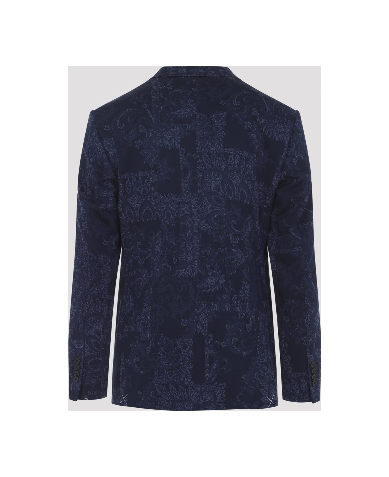 Etro Roma Jersey Sport Jacket - Multicolor Blue