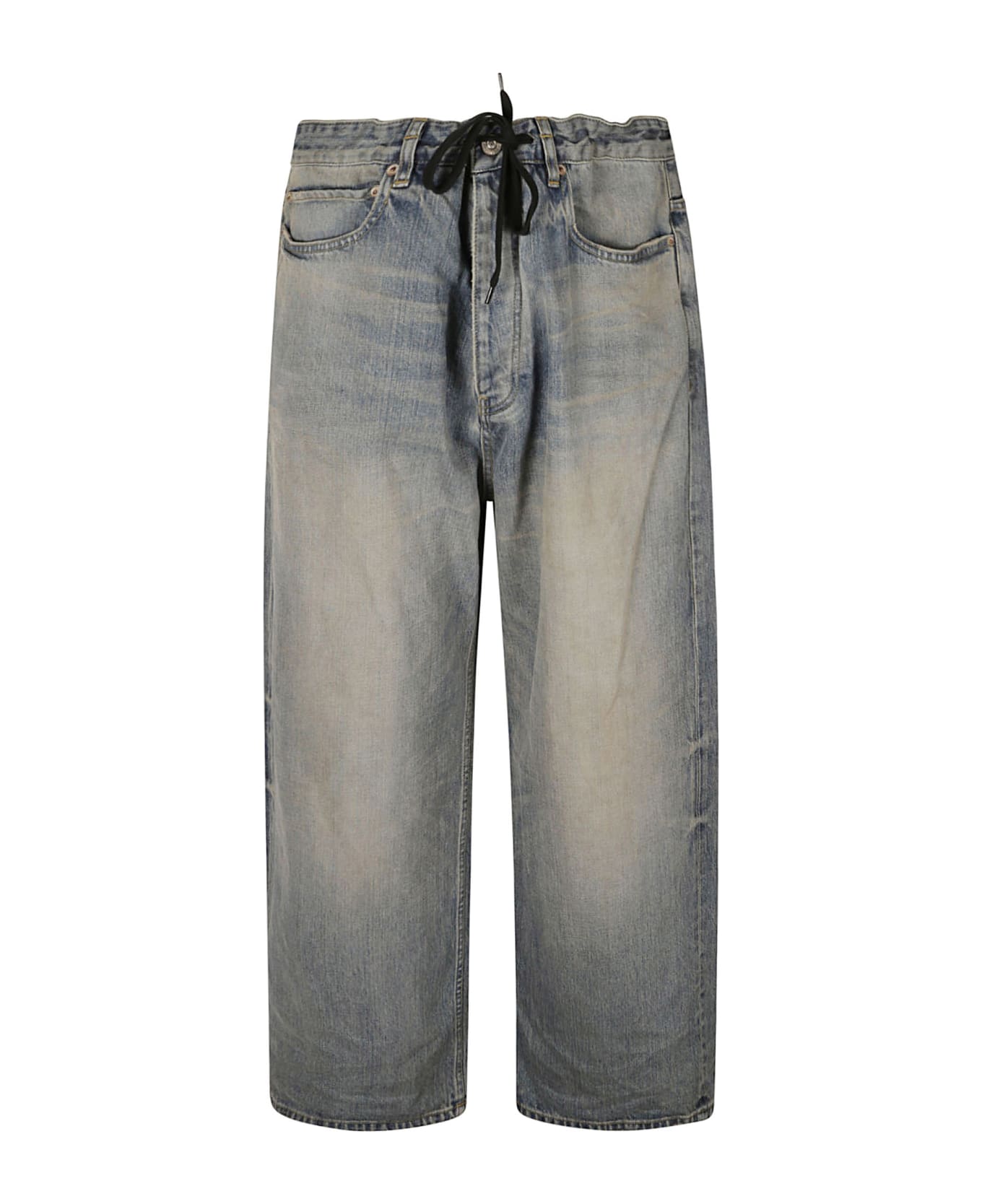 Balenciaga Baggy Cropped Jeans - Outback Bllue