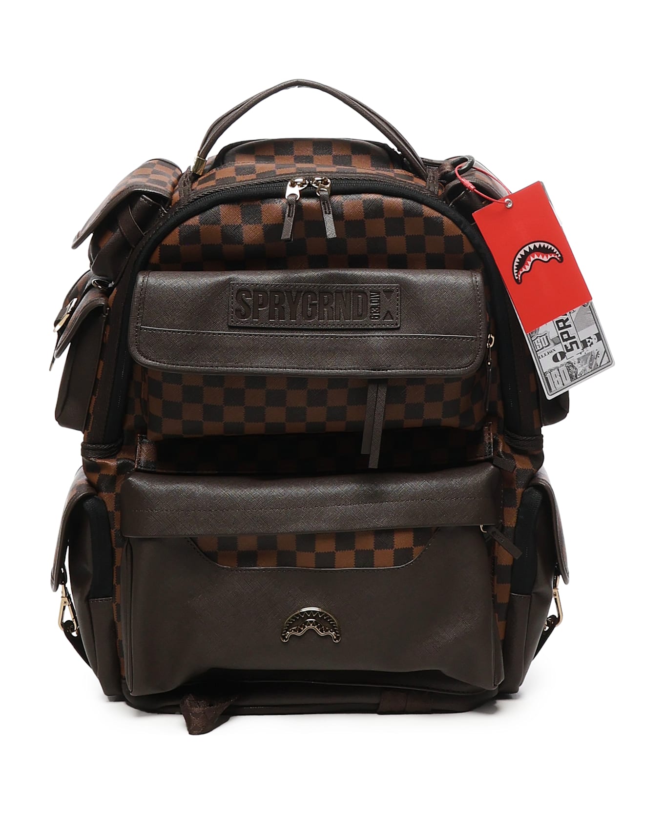 Sprayground Spec Ops Pixel Emboss Backpack - Brown