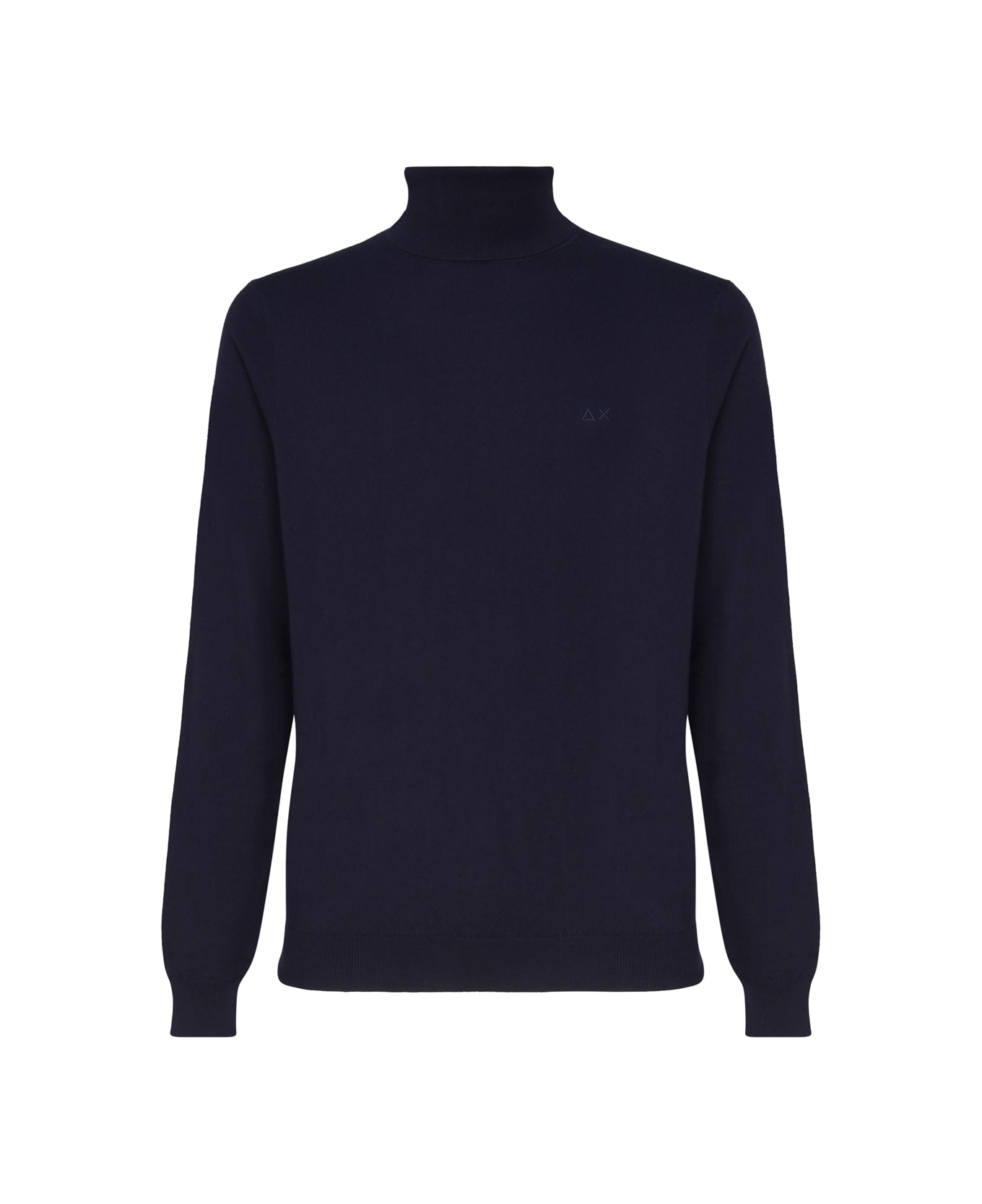 Sun 68 Wool Turtleneck Sweater - NAVY BLUE