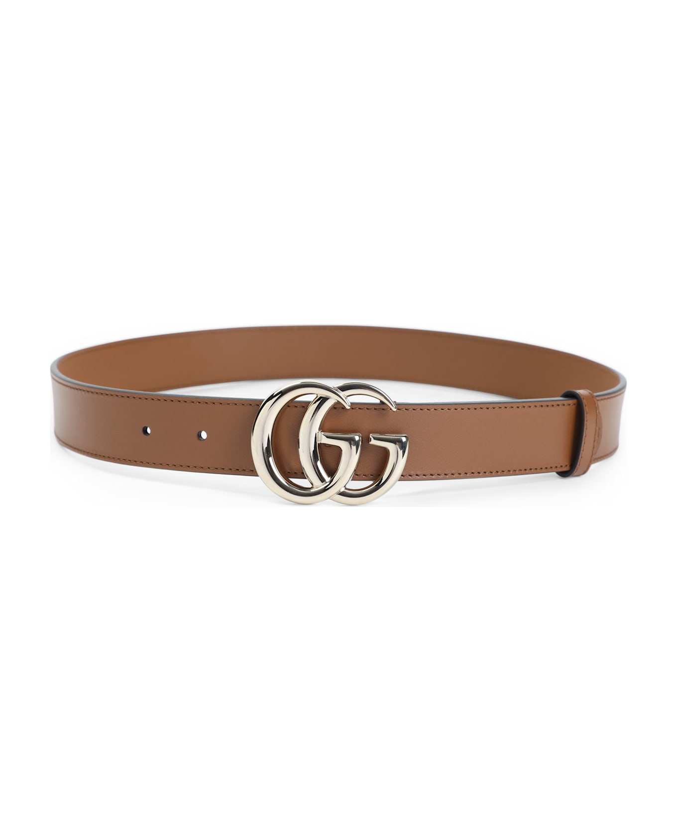 Gucci 3 Cm Gg Gold Belt - Sundial