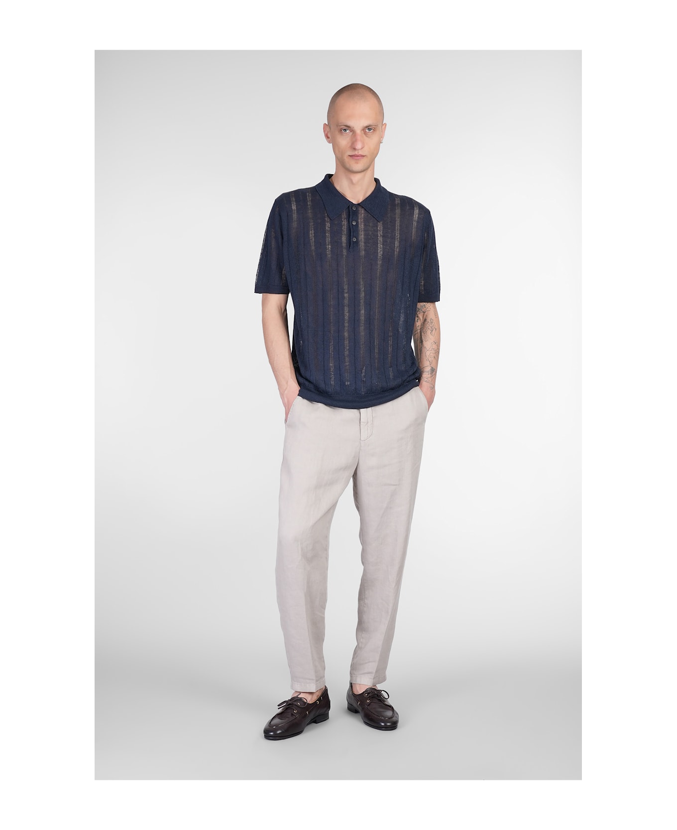 Briglia 1949 Coventv Pants In Taupe Linen - taupe