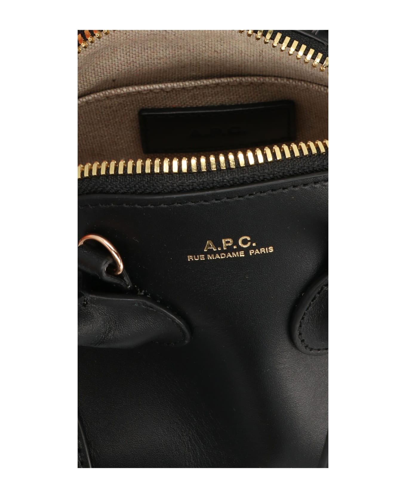 A.P.C. Emma Mini Handbag - BLACK