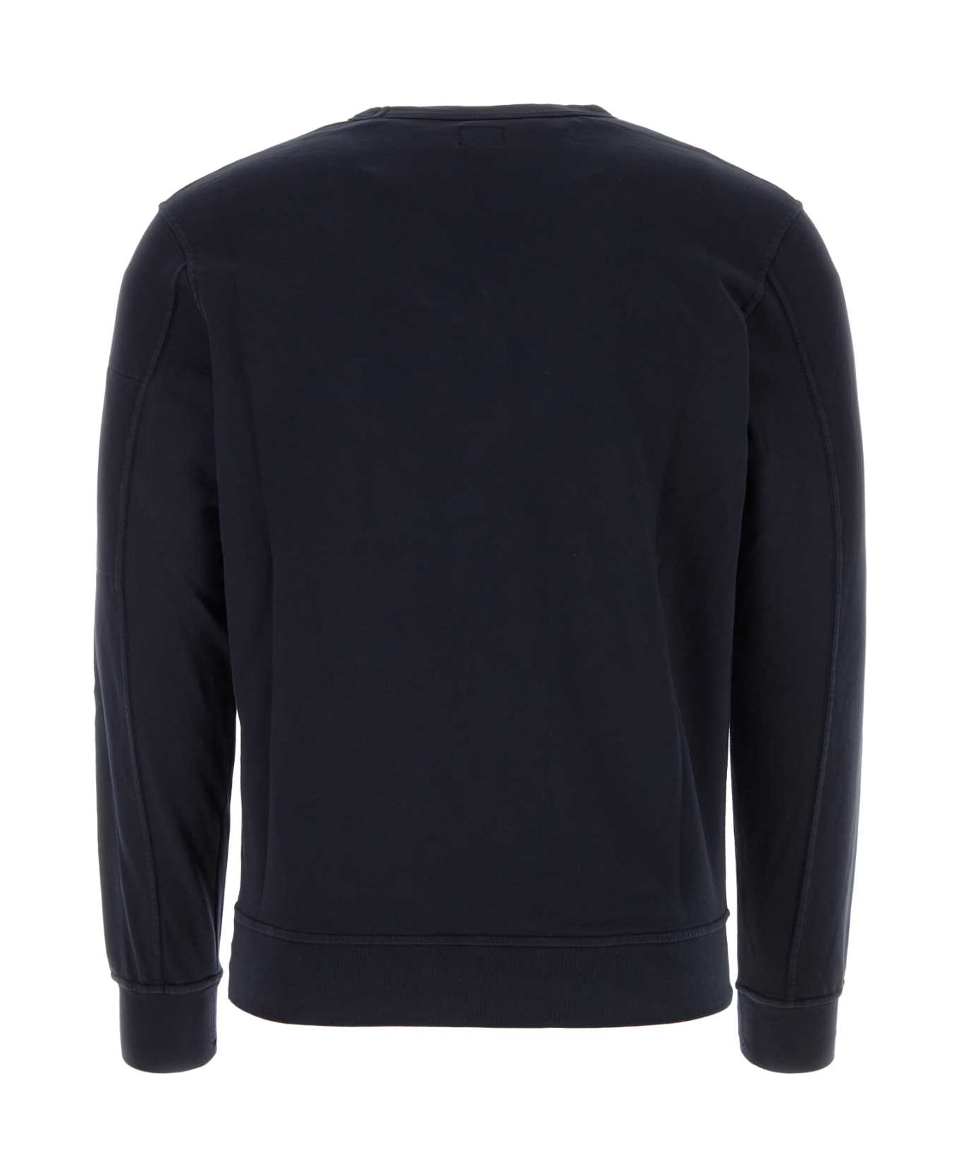 C.P. Company Midnight Blue Cotton Sweatshirt - TOTALECLIPSE