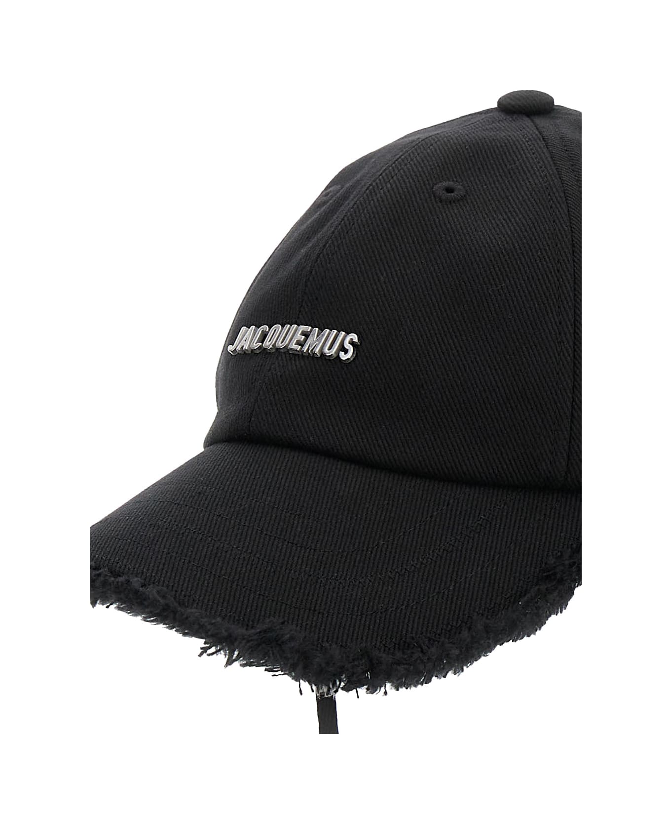 Jacquemus Cappello 
le Casquette Artichaut
 Con Coulisse In Cotone Nero Uomo - Black