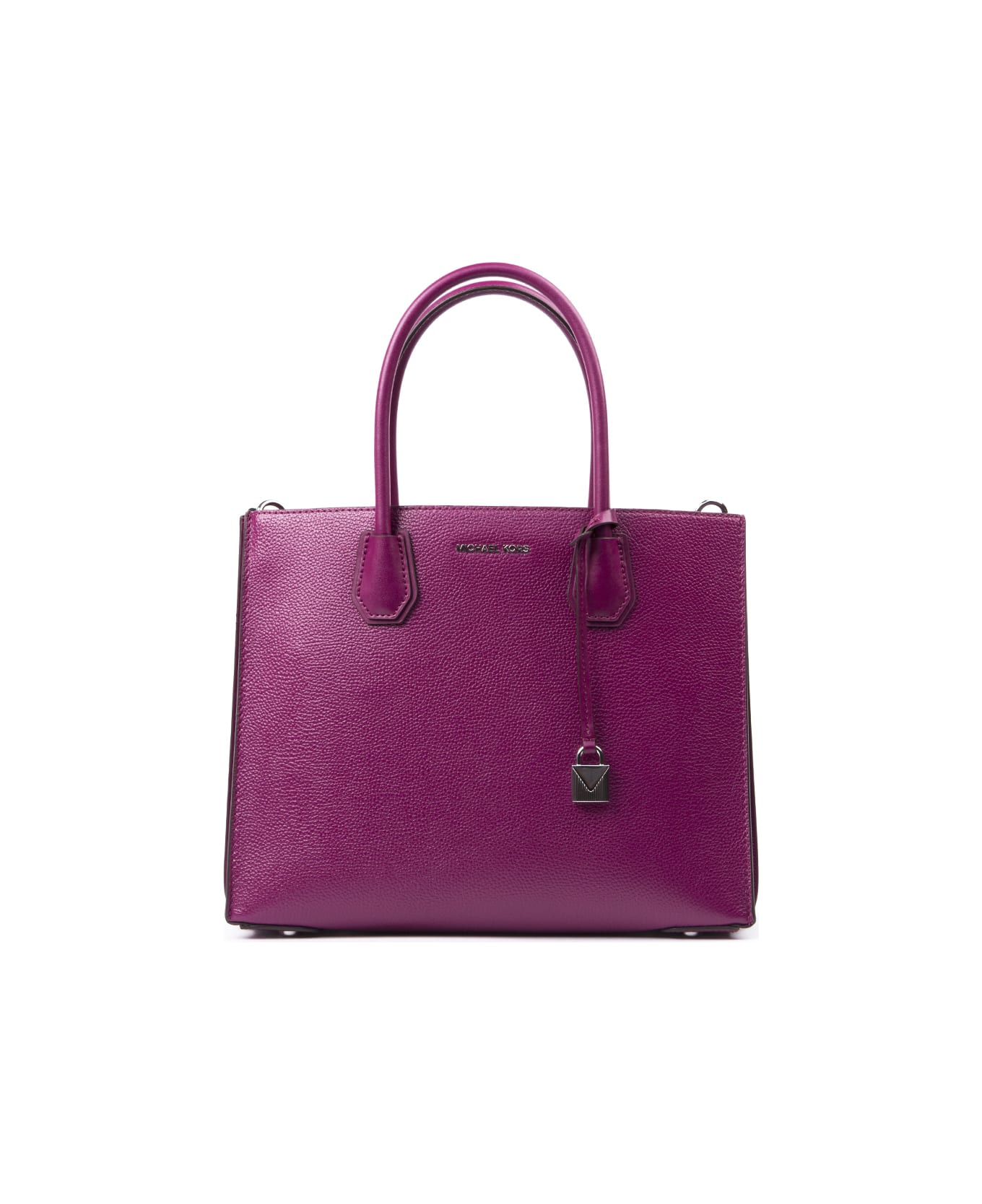 MICHAEL Michael Kors Big Mercer Fuxia Leather Tote Bag - Fuchsia