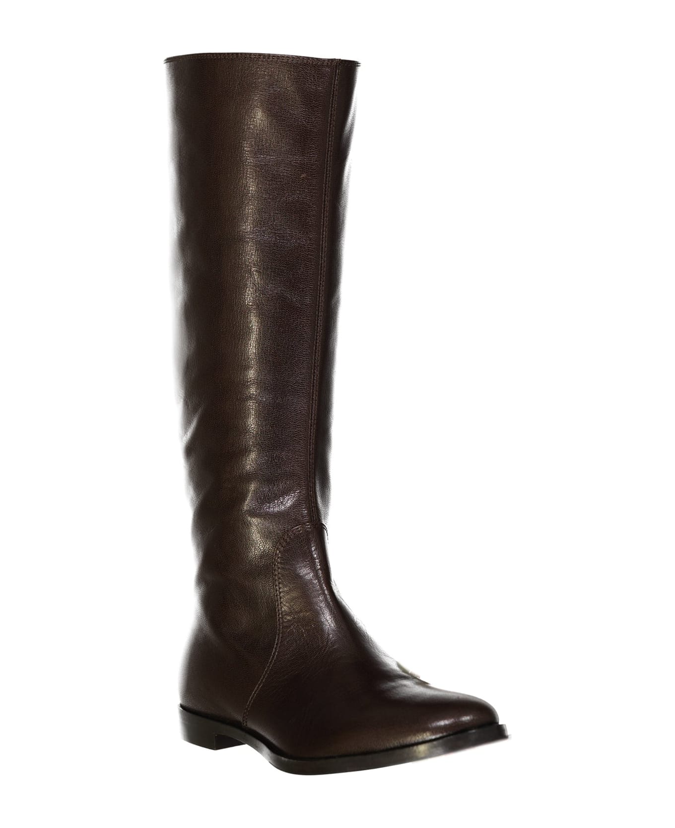 Sergio Rossi Leather Boots - Brown