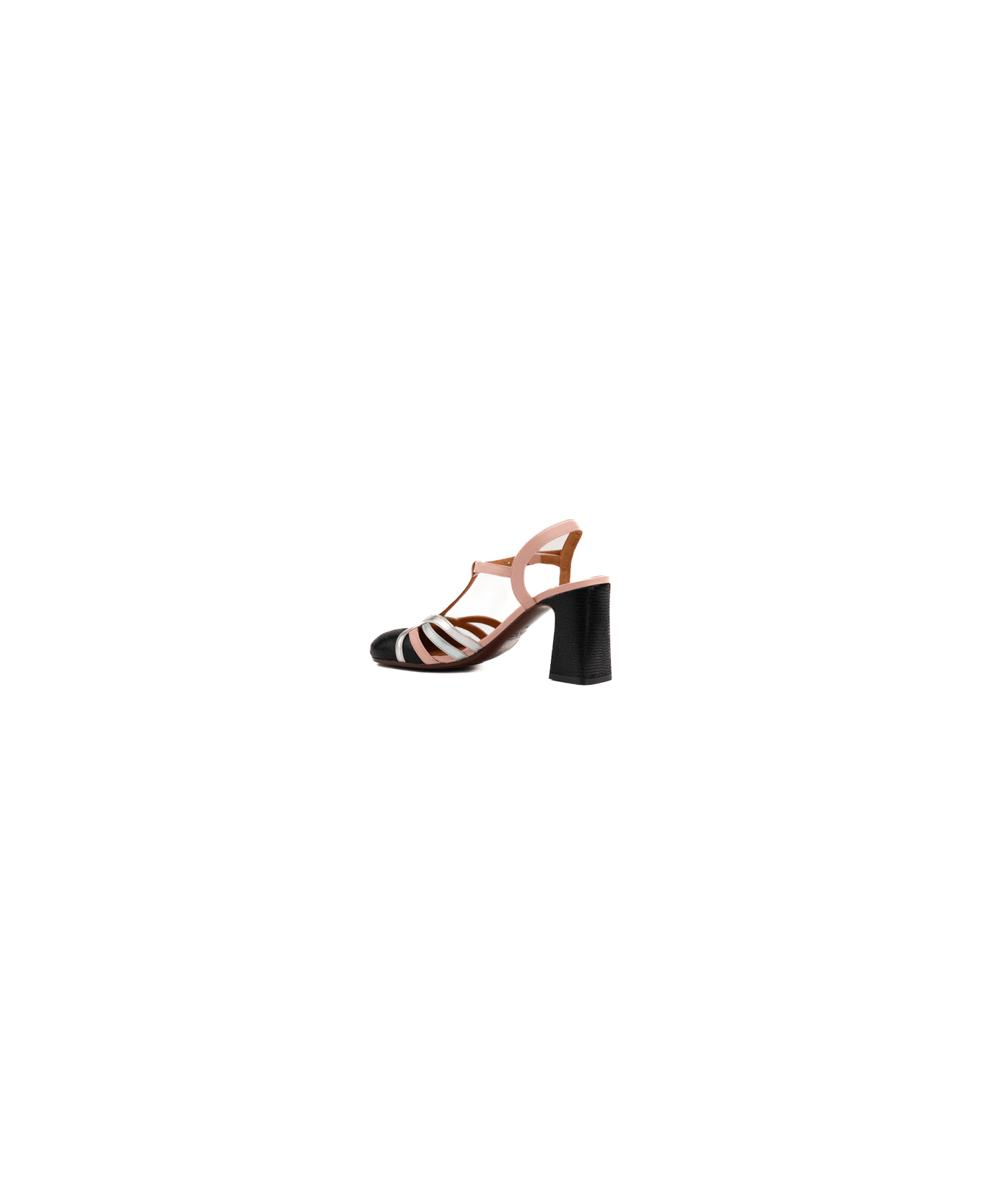 Chie Mihara Mendy Leather Sandals - Negro/pink/acqua ハイヒール